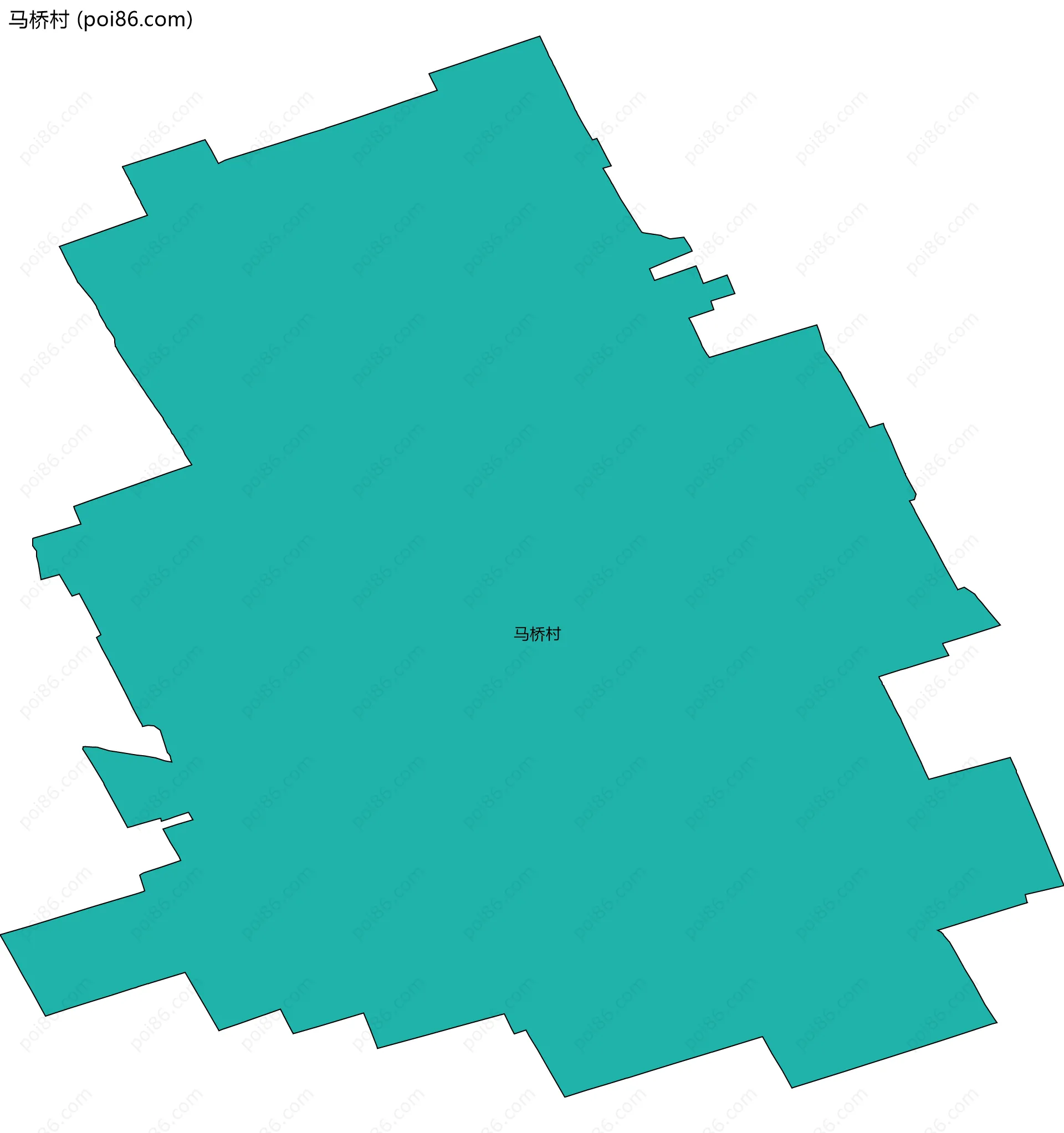 马桥村边界地图