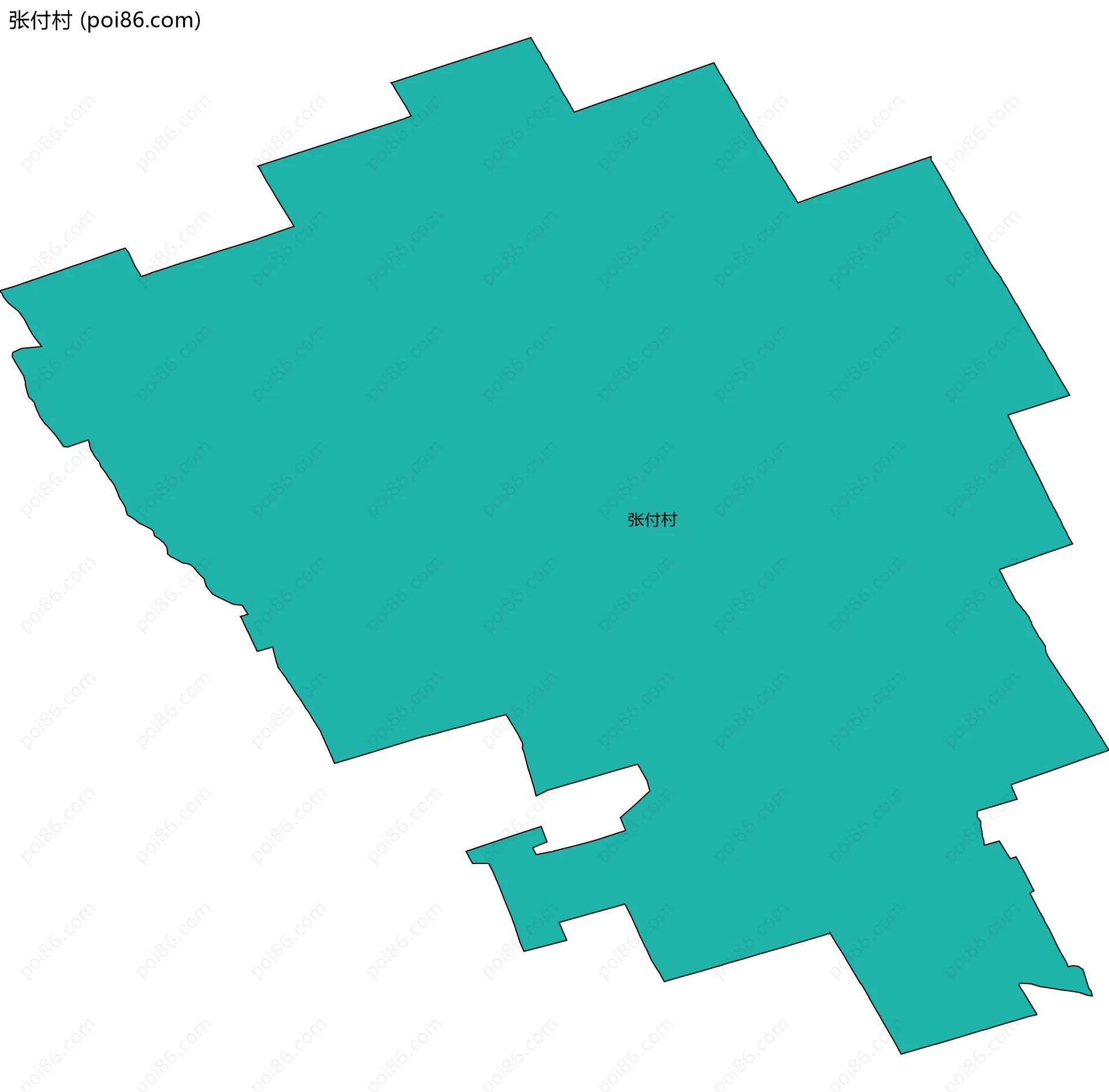 张付村边界地图