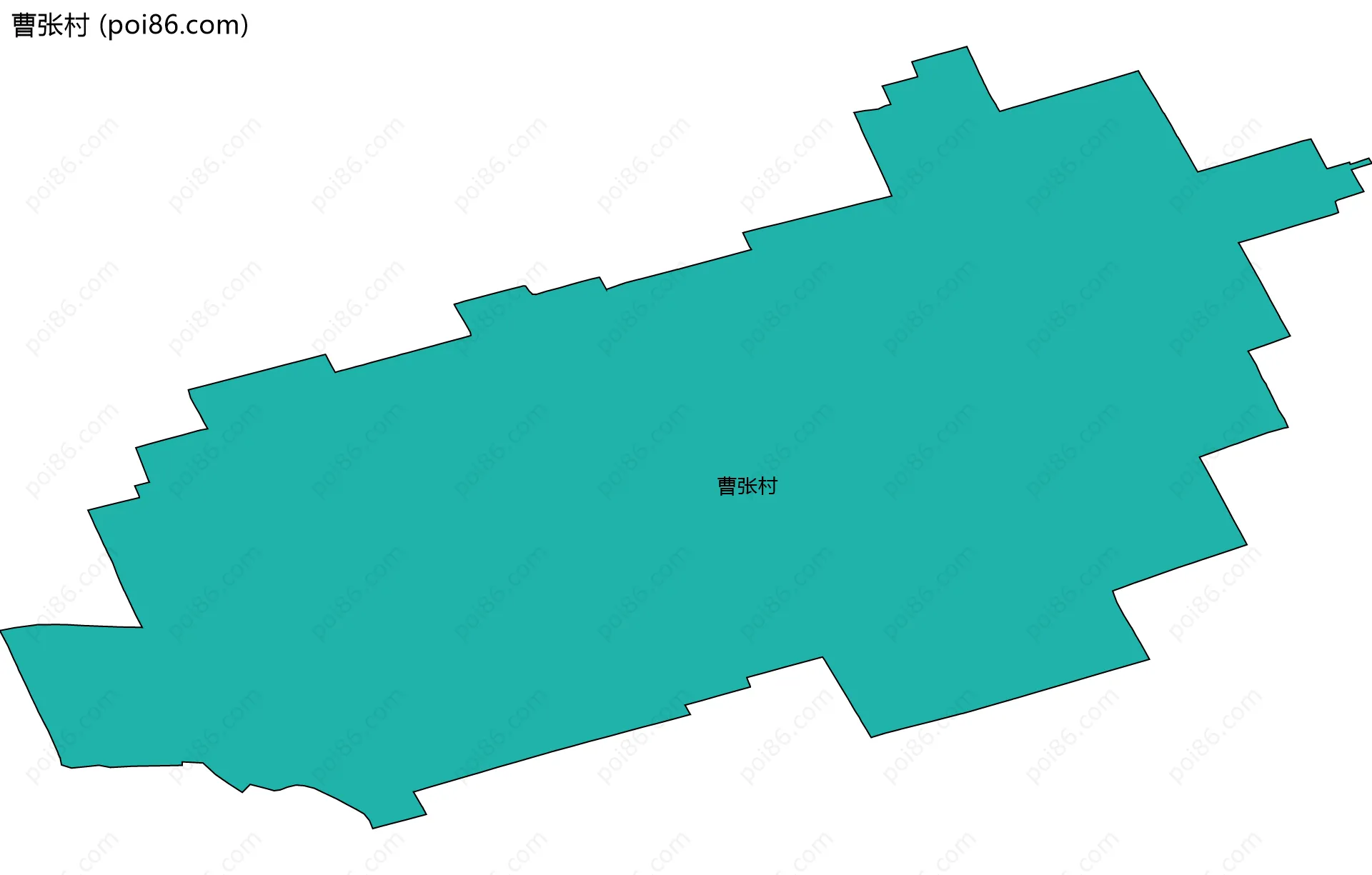 曹张村边界地图