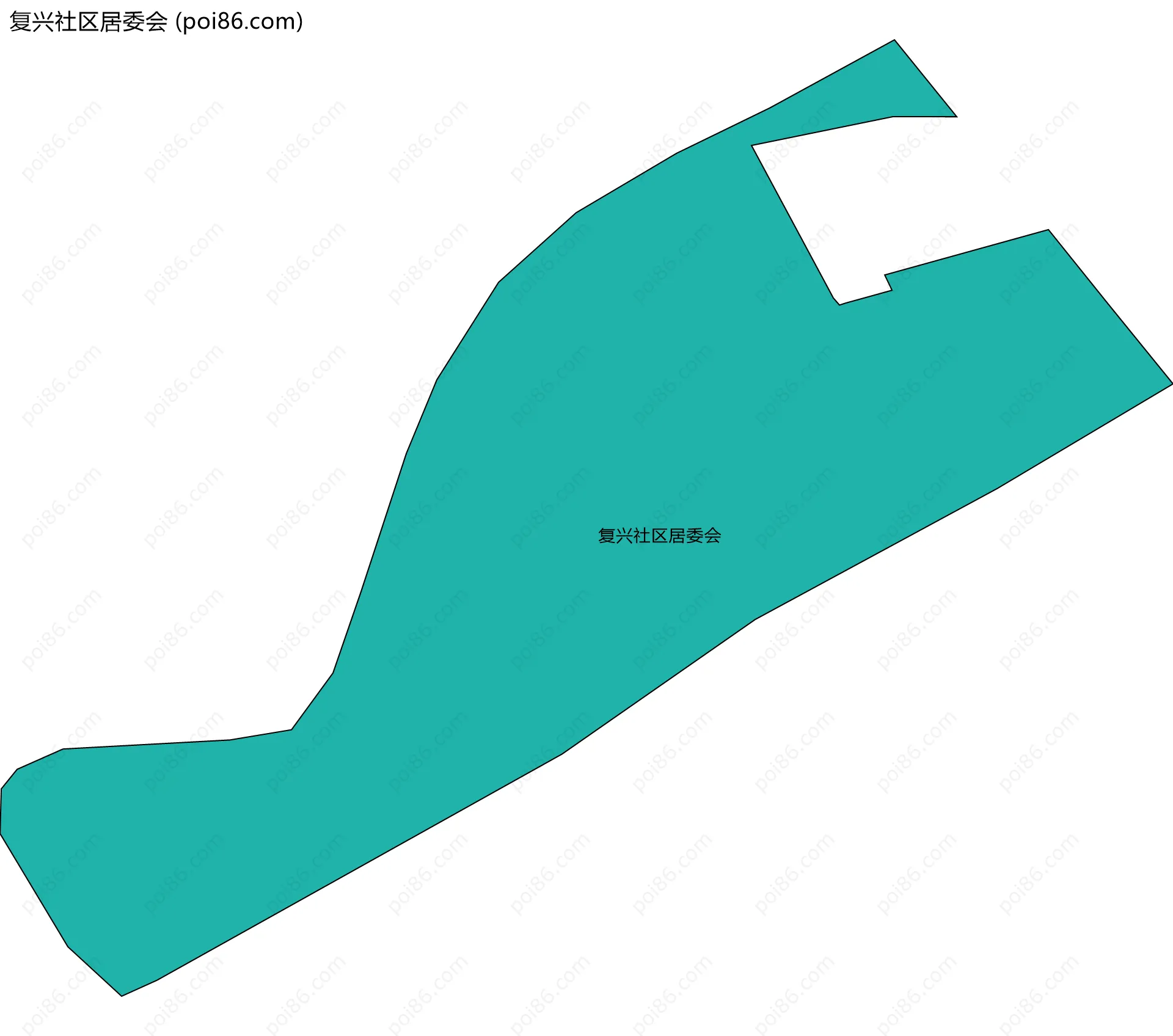 复兴社区居委会边界地图