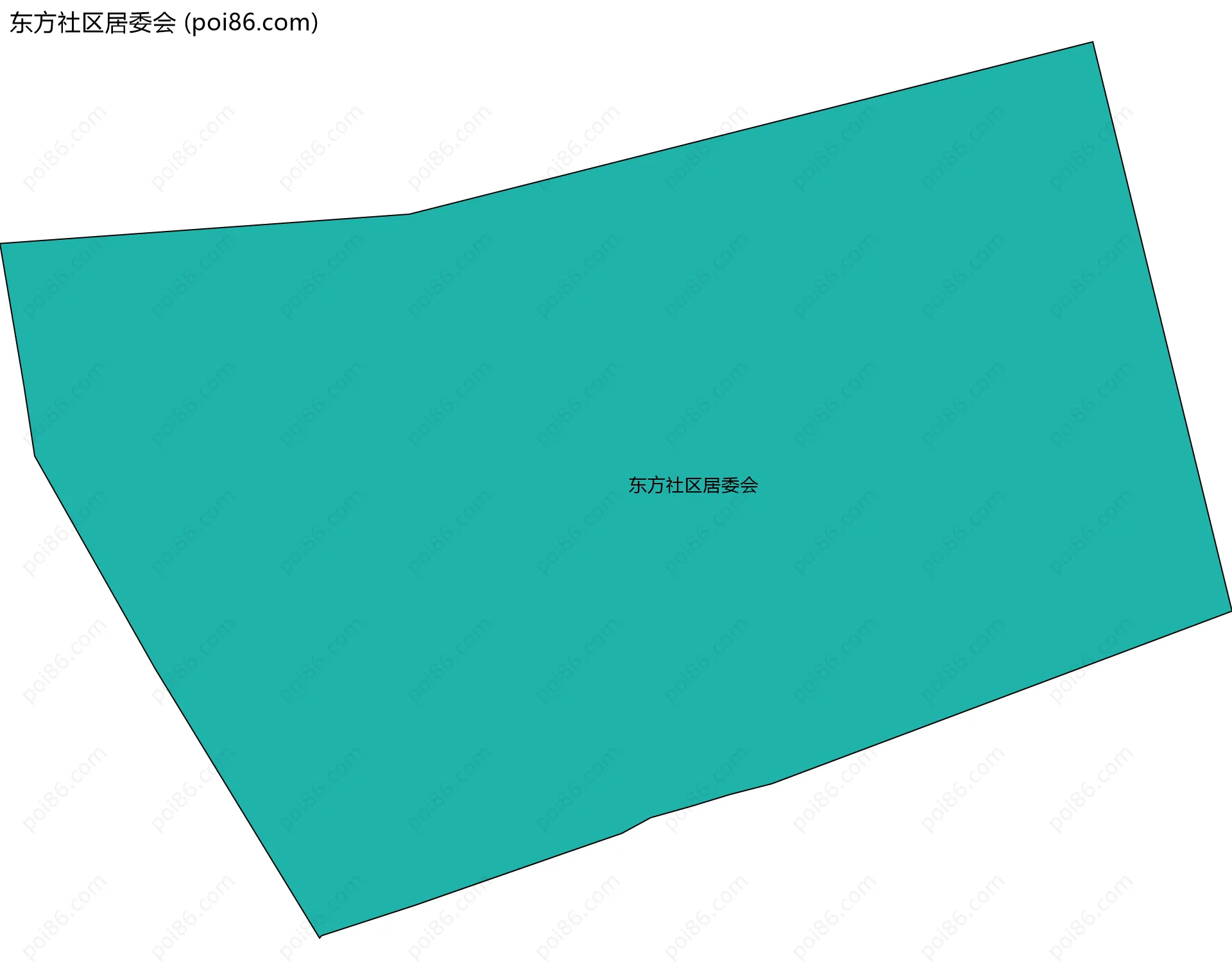 东方社区居委会边界地图