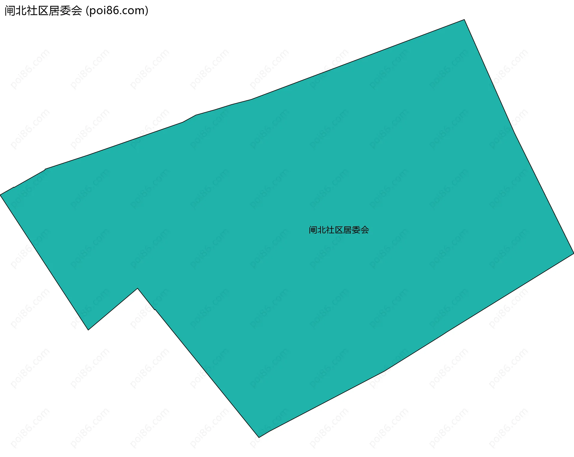 闸北社区居委会边界地图