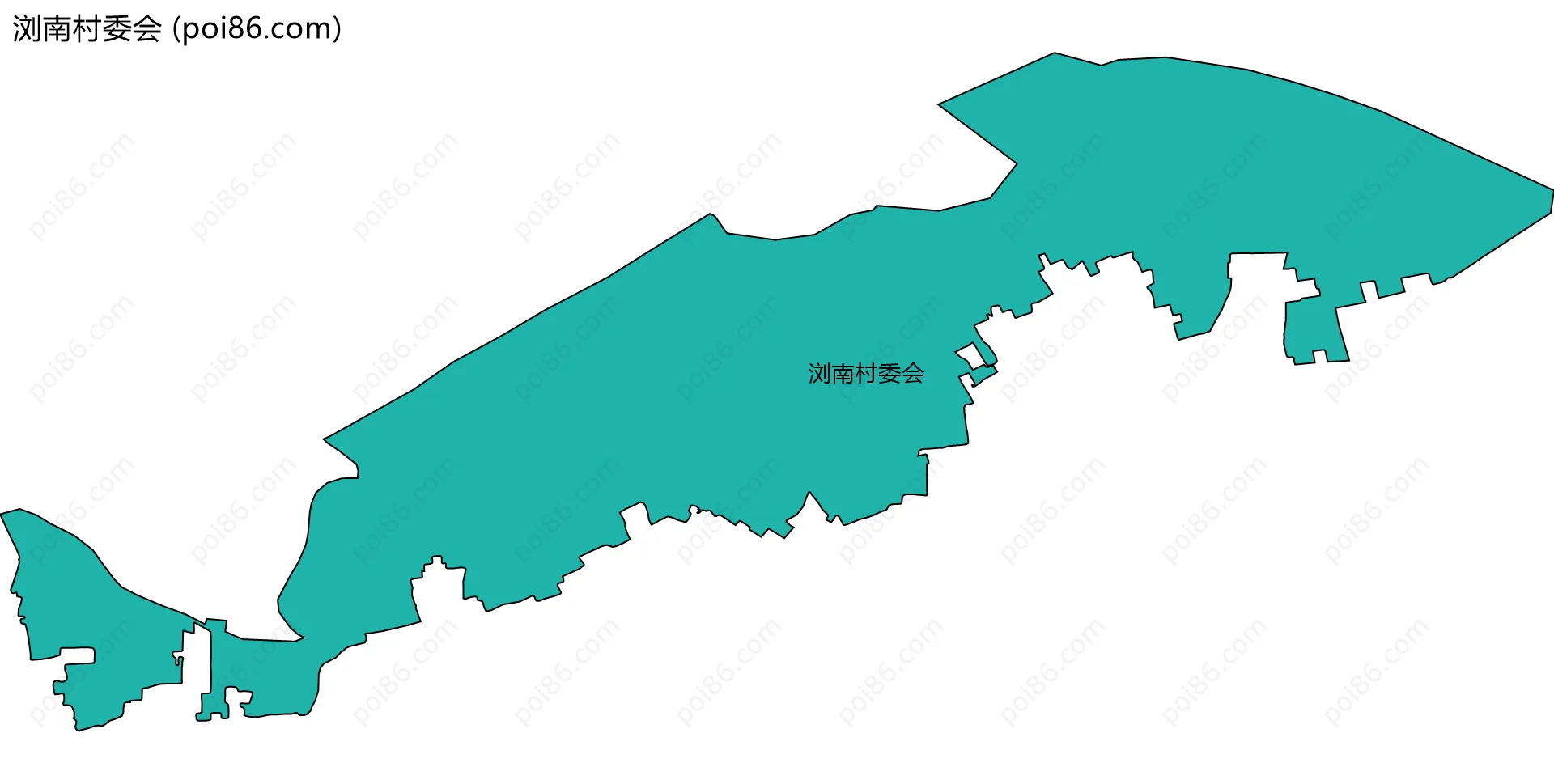 浏南村委会边界地图