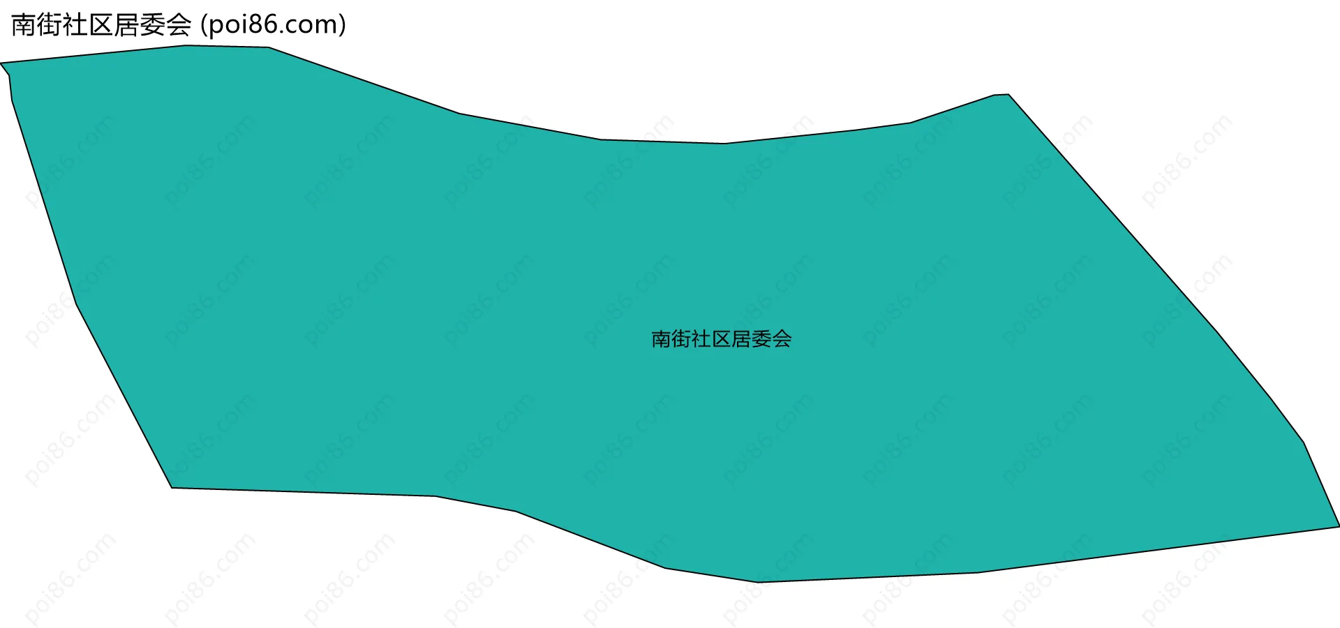 南街社区居委会边界地图