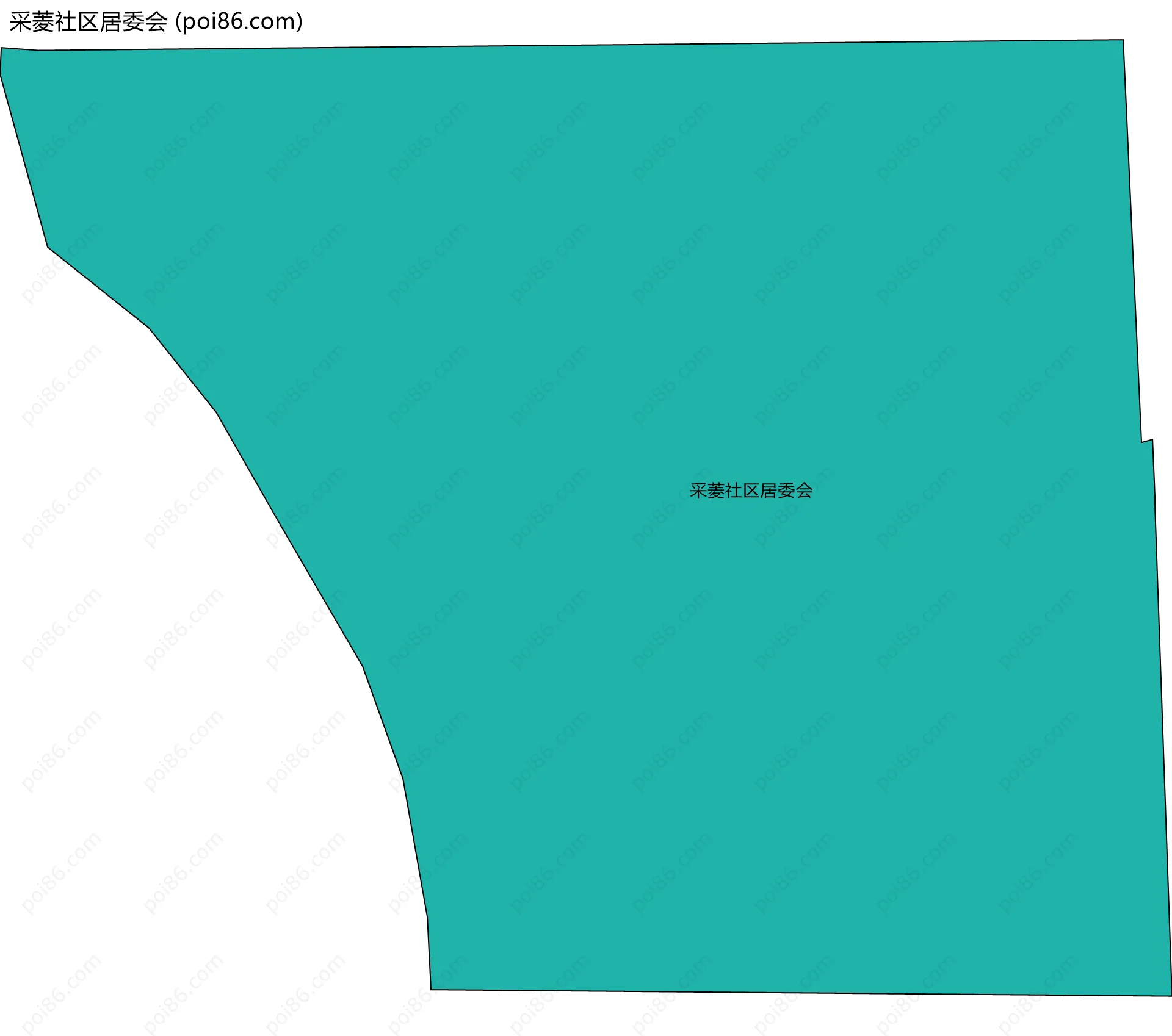 采菱社区居委会边界地图