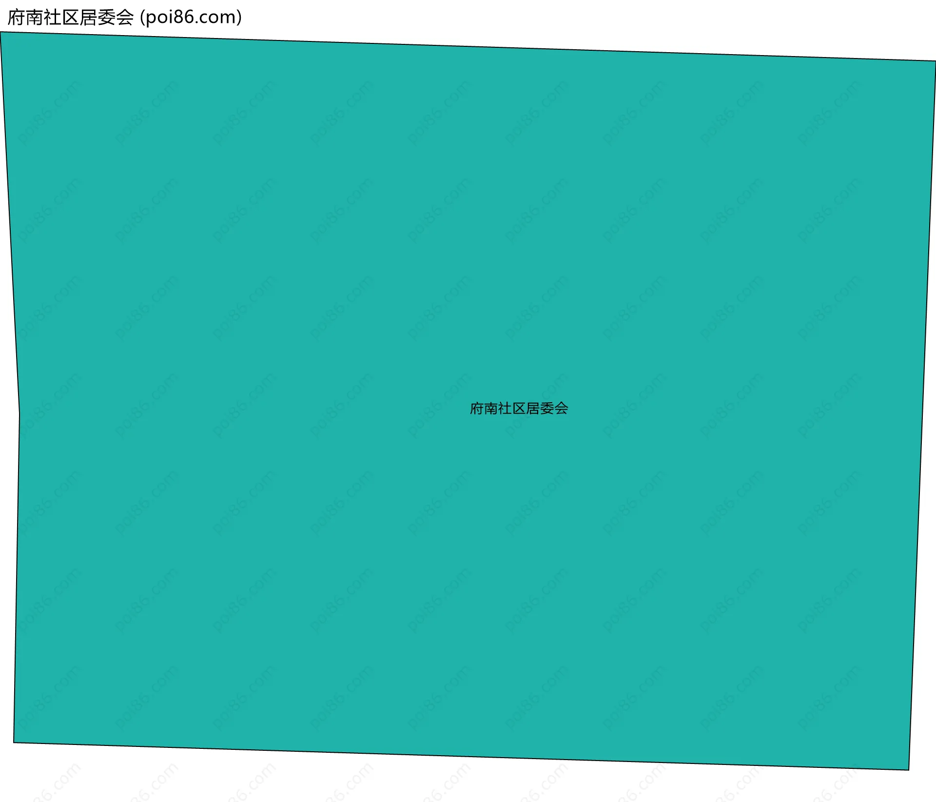府南社区居委会边界地图