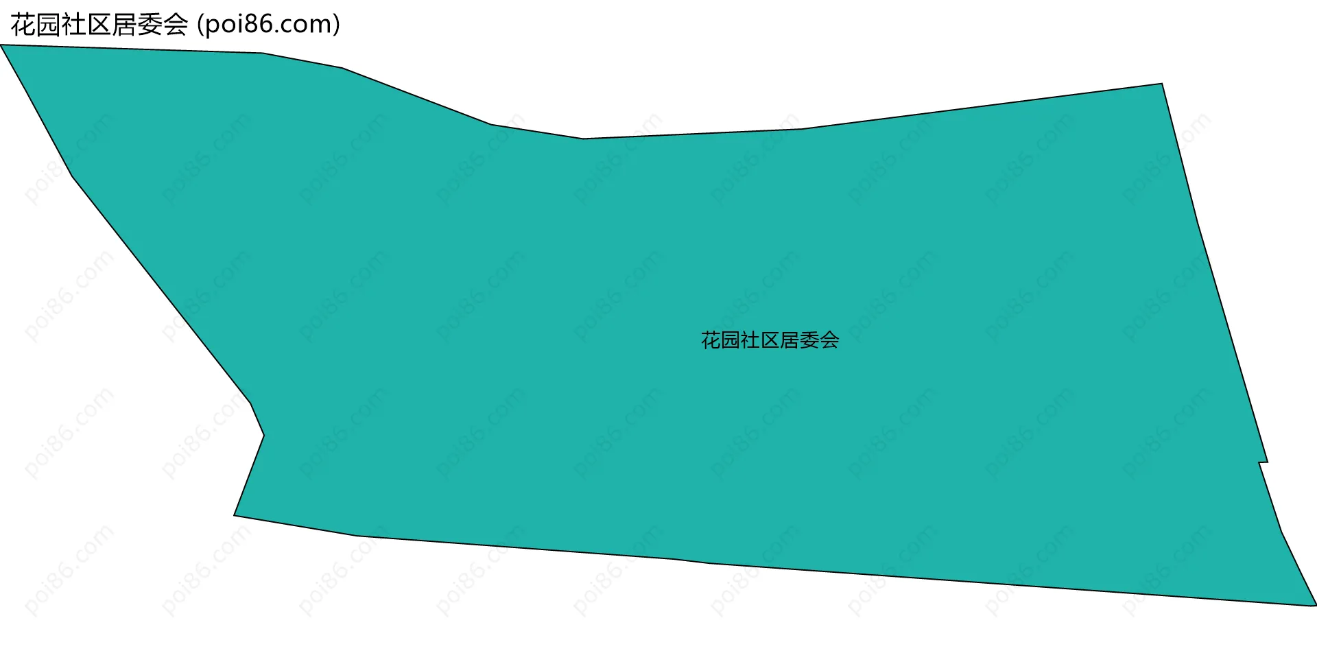 花园社区居委会边界地图