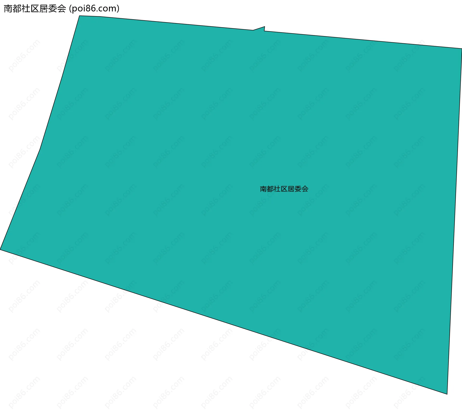 南都社区居委会边界地图