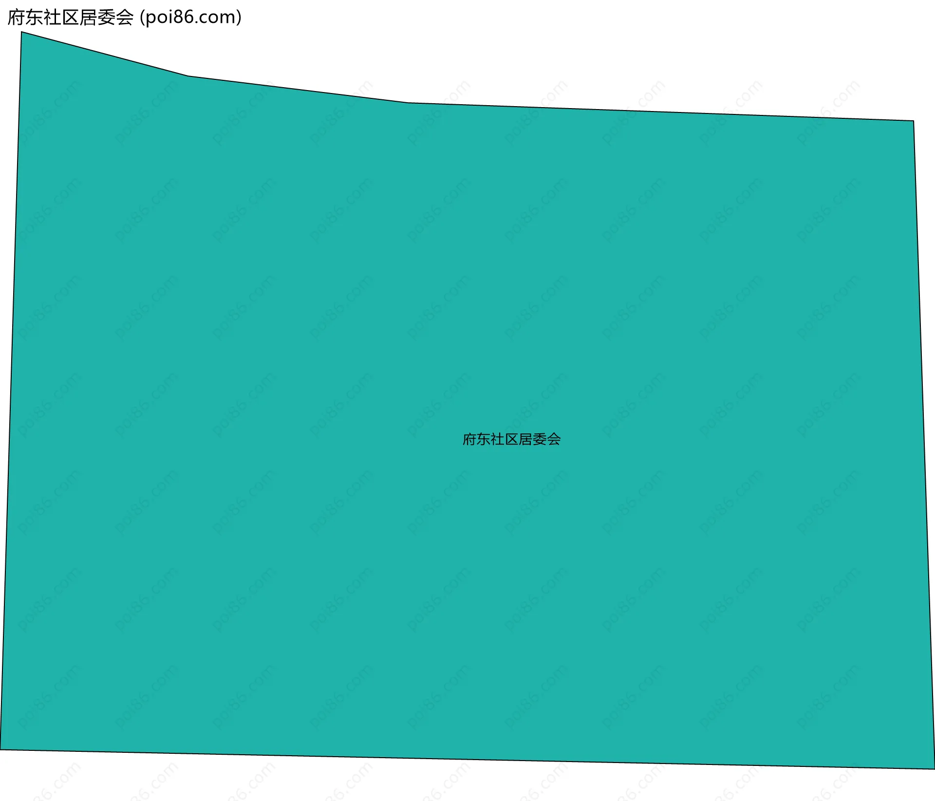 府东社区居委会边界地图