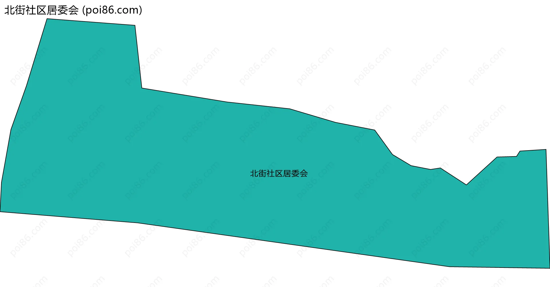 北街社区居委会边界地图