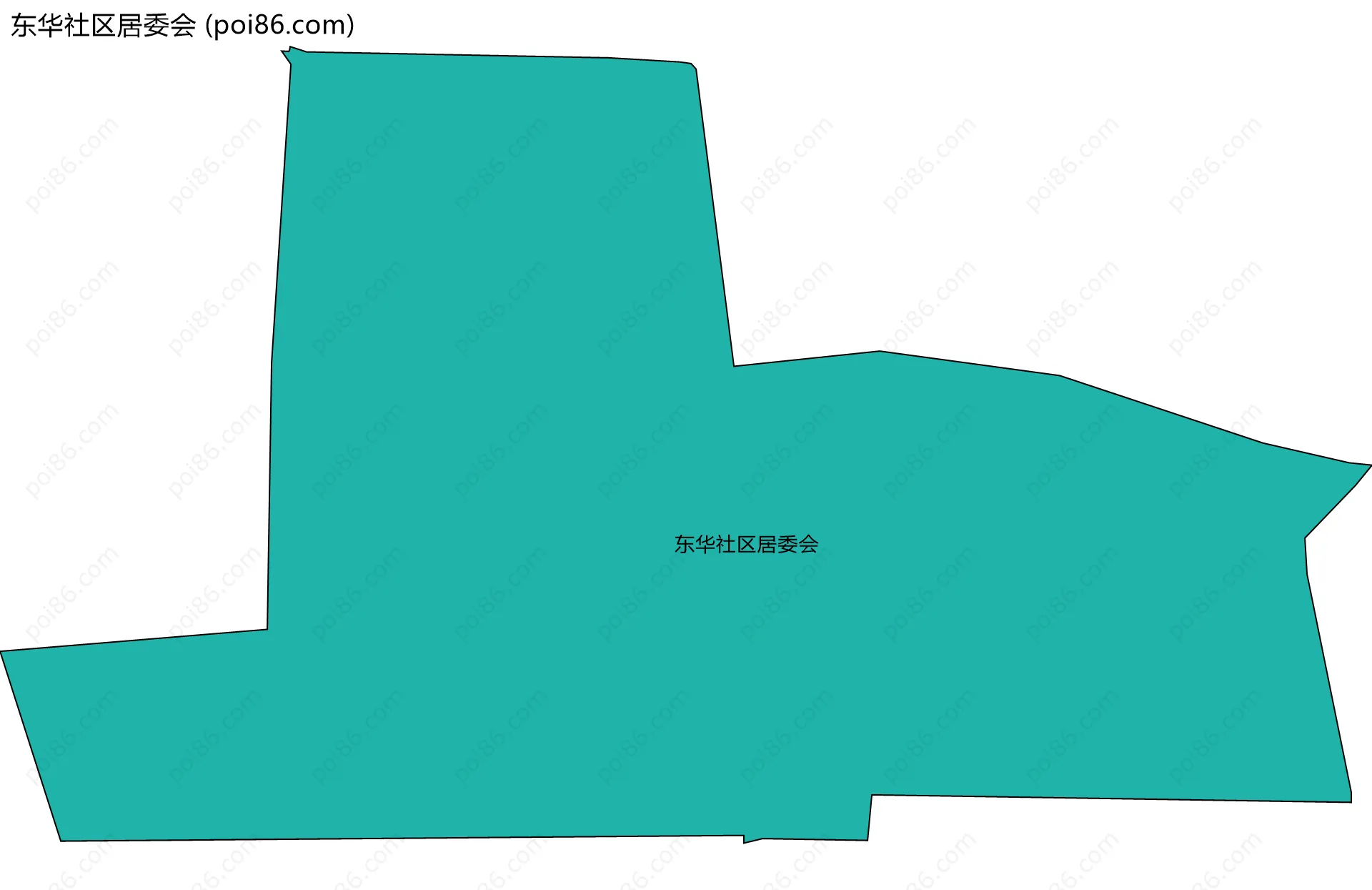 东华社区居委会边界地图