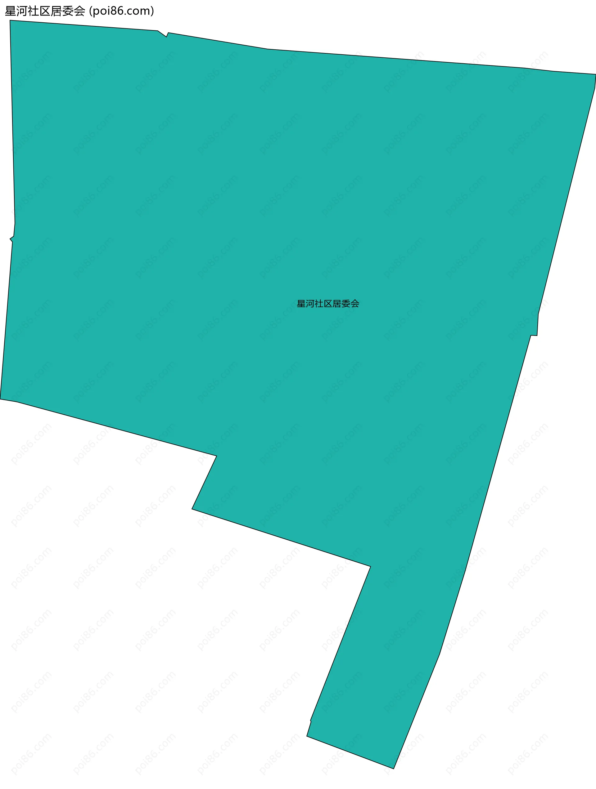 星河社区居委会边界地图