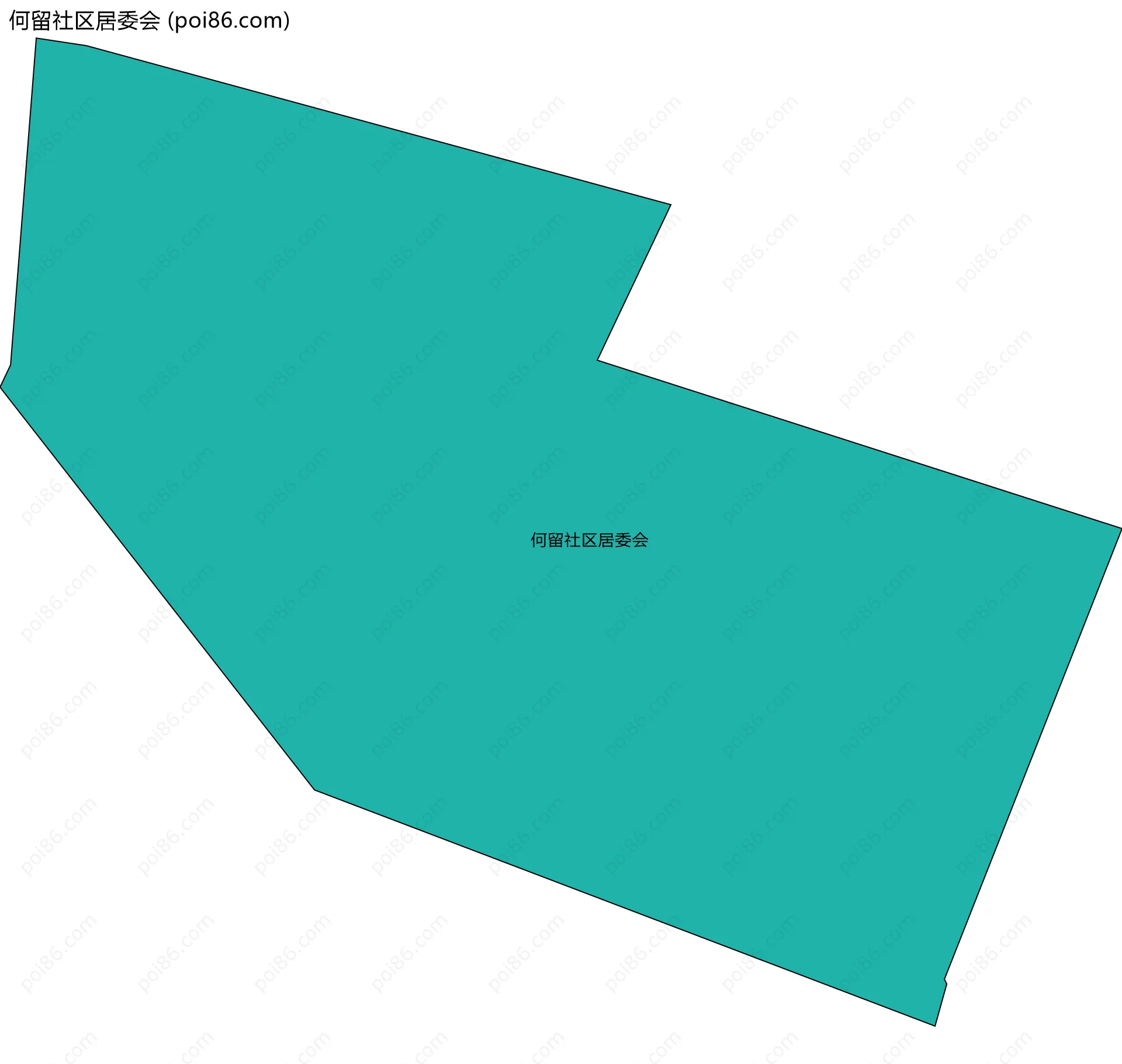 何留社区居委会边界地图