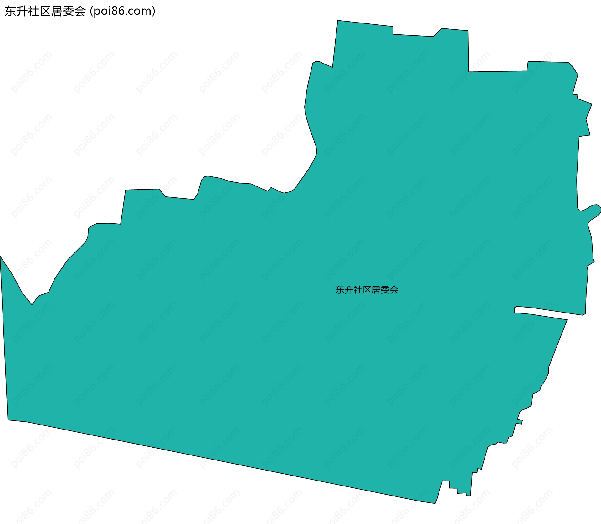 东升社区居委会边界地图