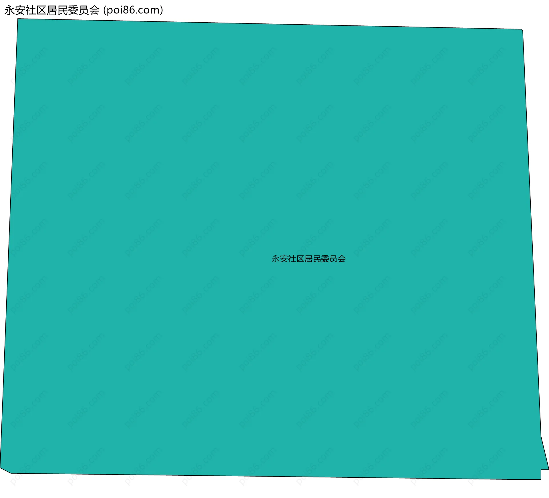 永安社区居民委员会边界地图