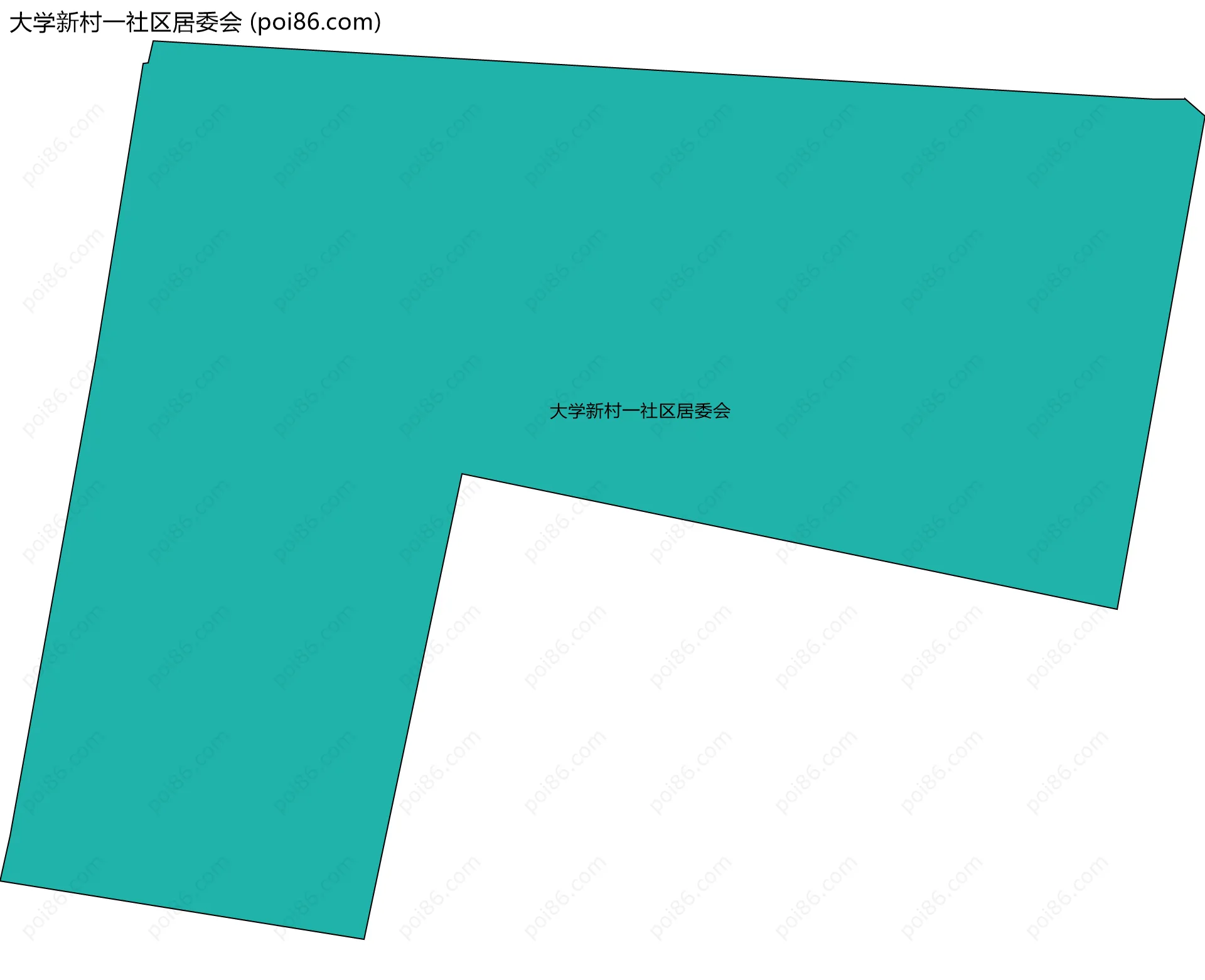 大学新村一社区居委会边界地图