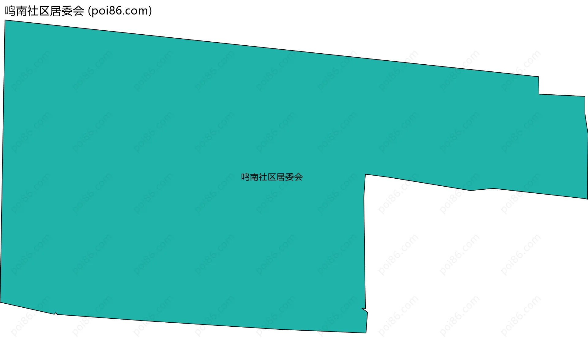 鸣南社区居委会边界地图
