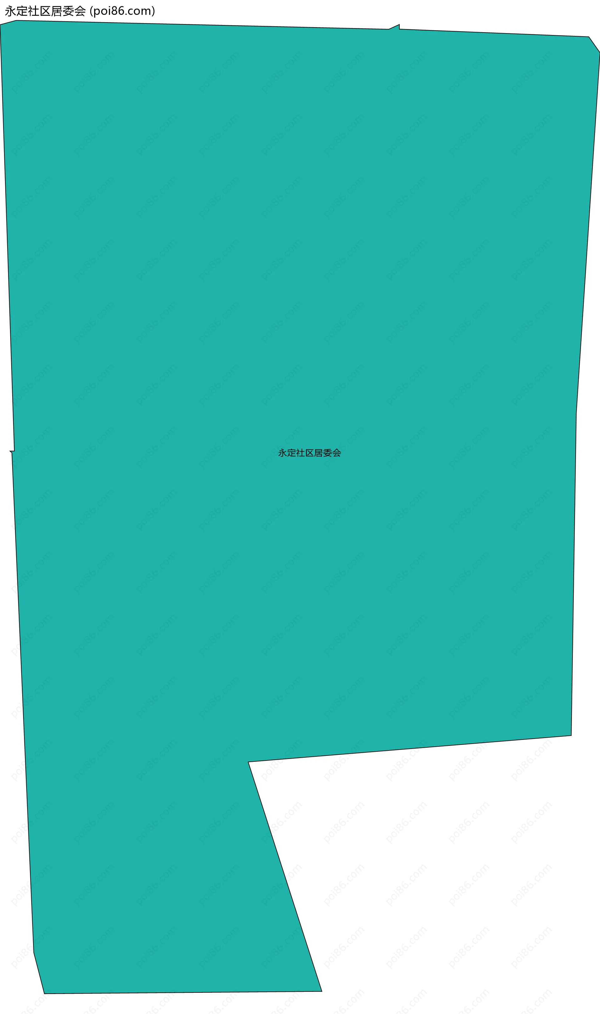 永定社区居委会边界地图