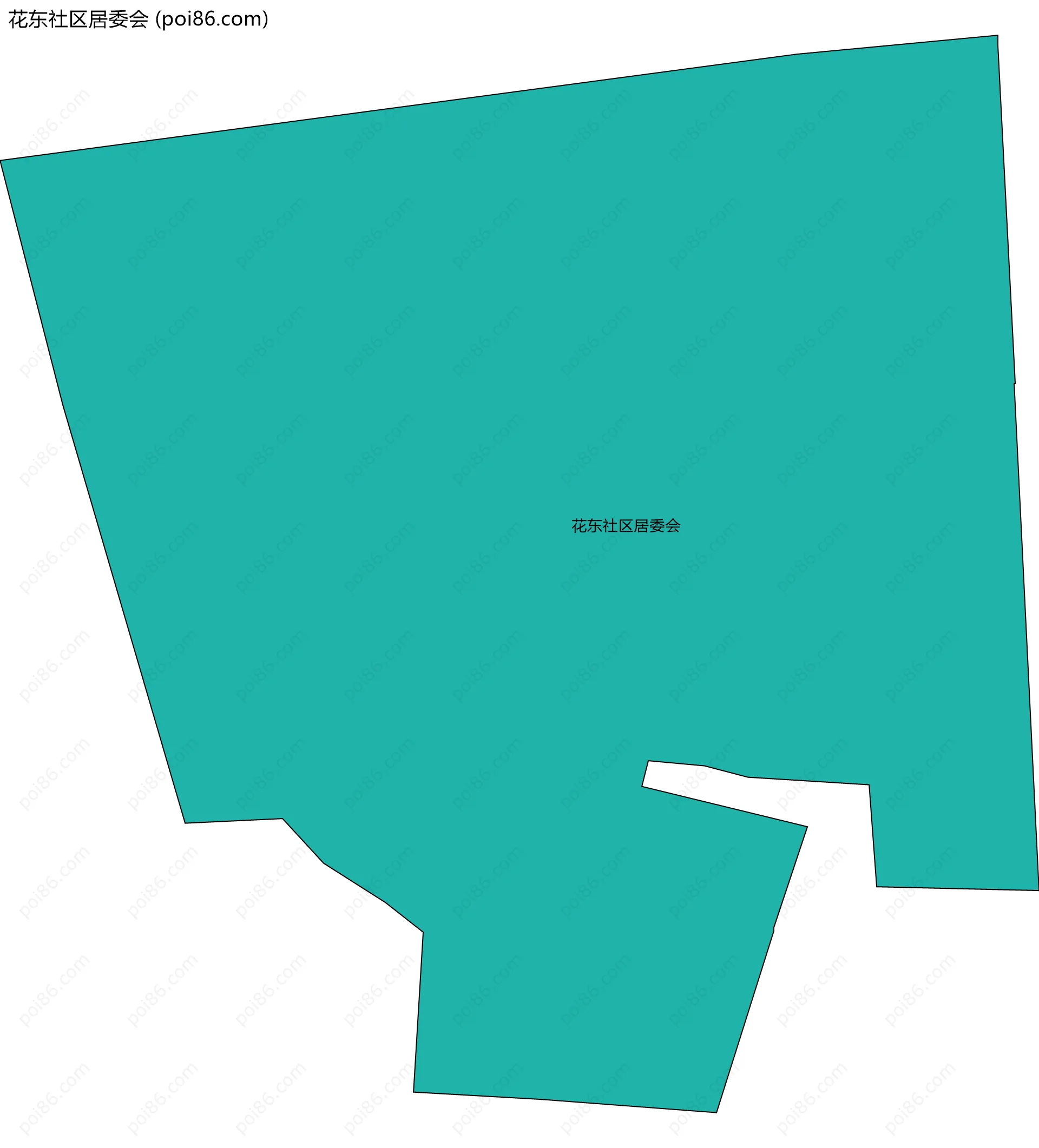 花东社区居委会边界地图