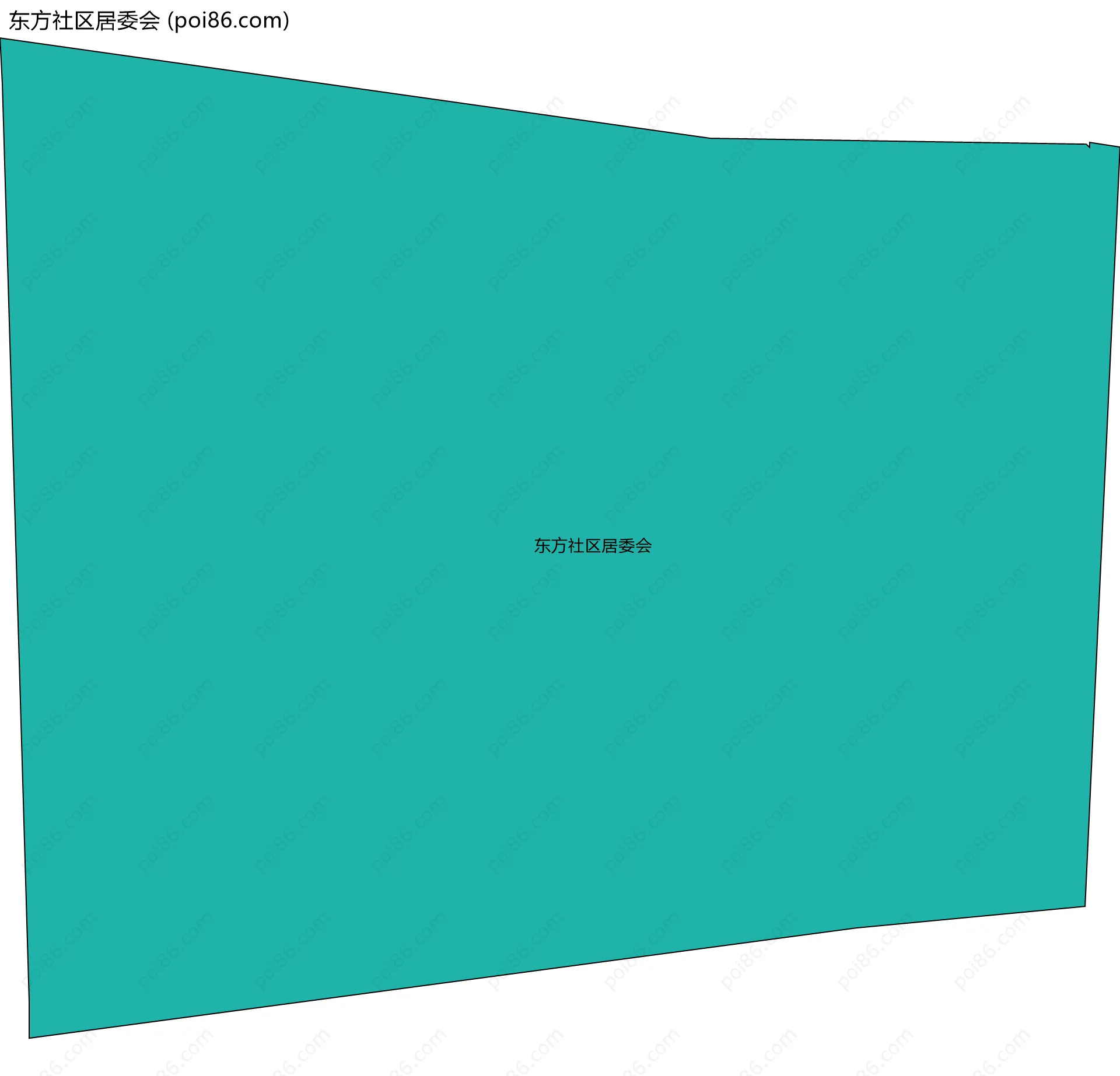 东方社区居委会边界地图