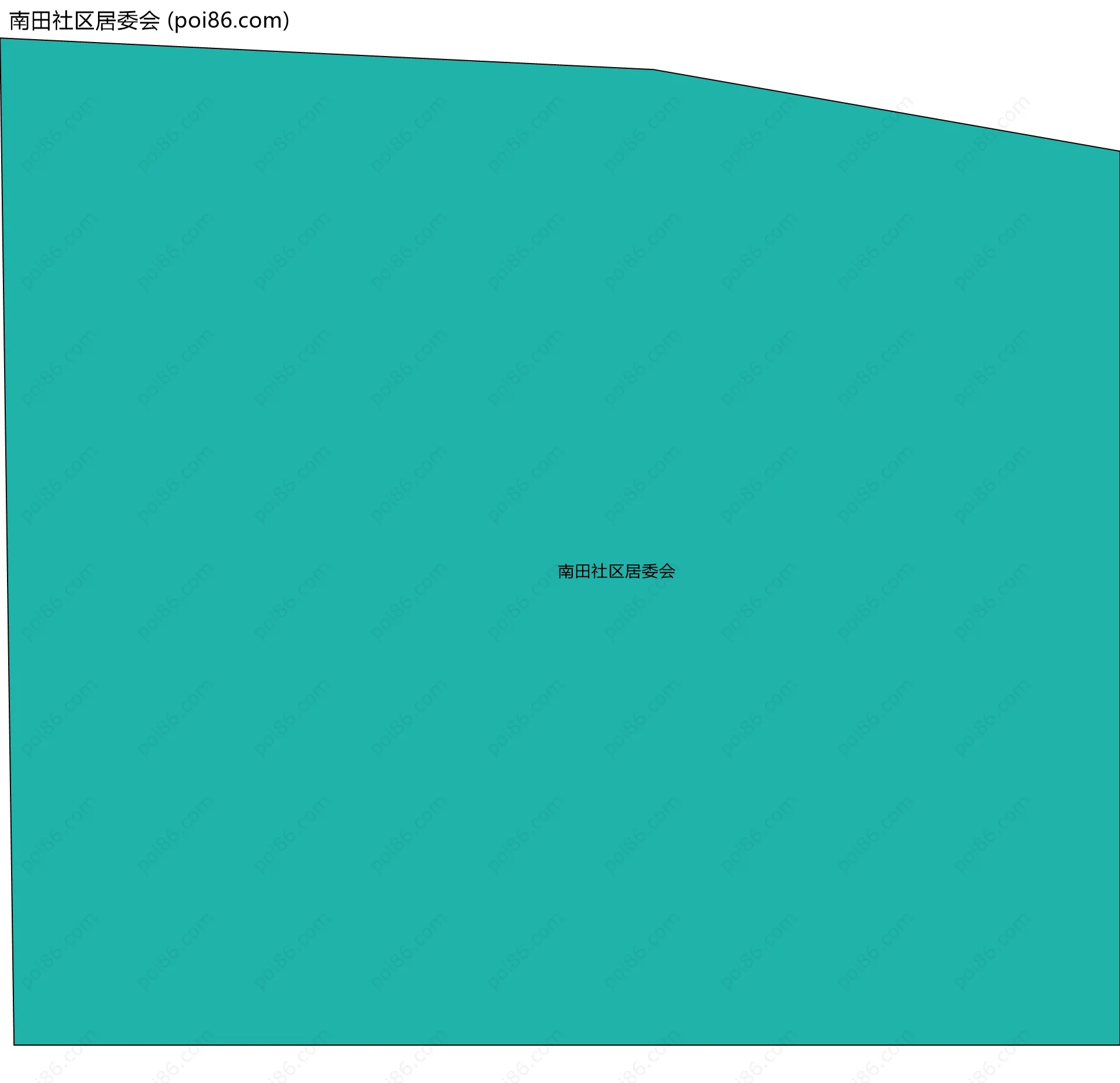 南田社区居委会边界地图
