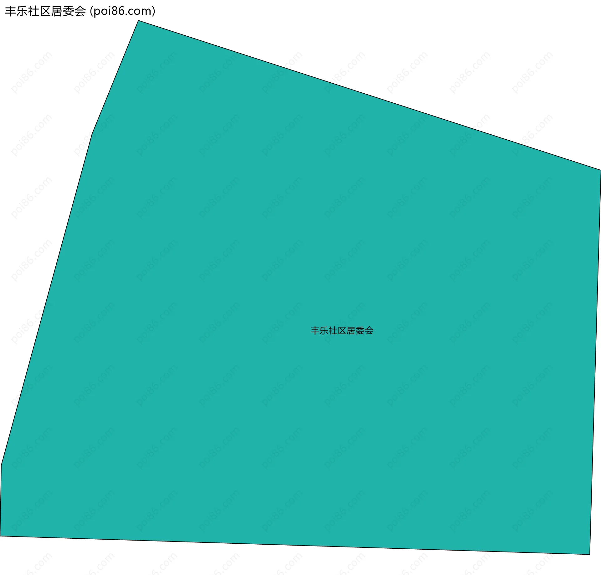 丰乐社区居委会边界地图