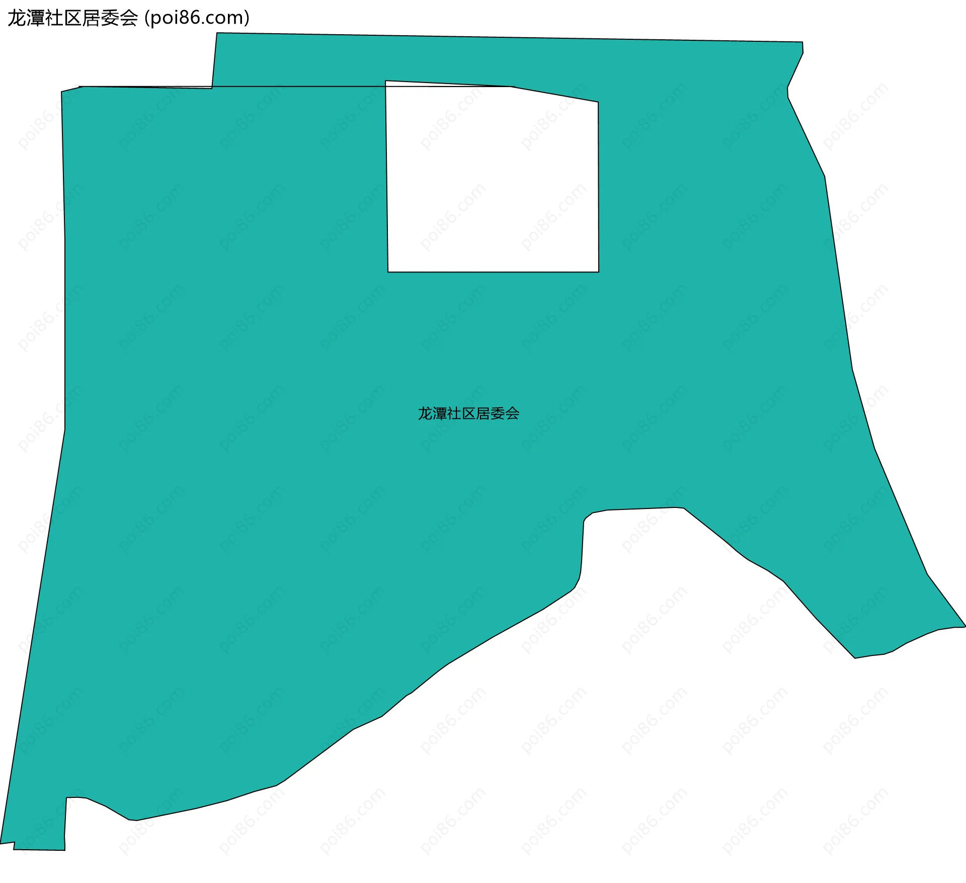 龙潭社区居委会边界地图