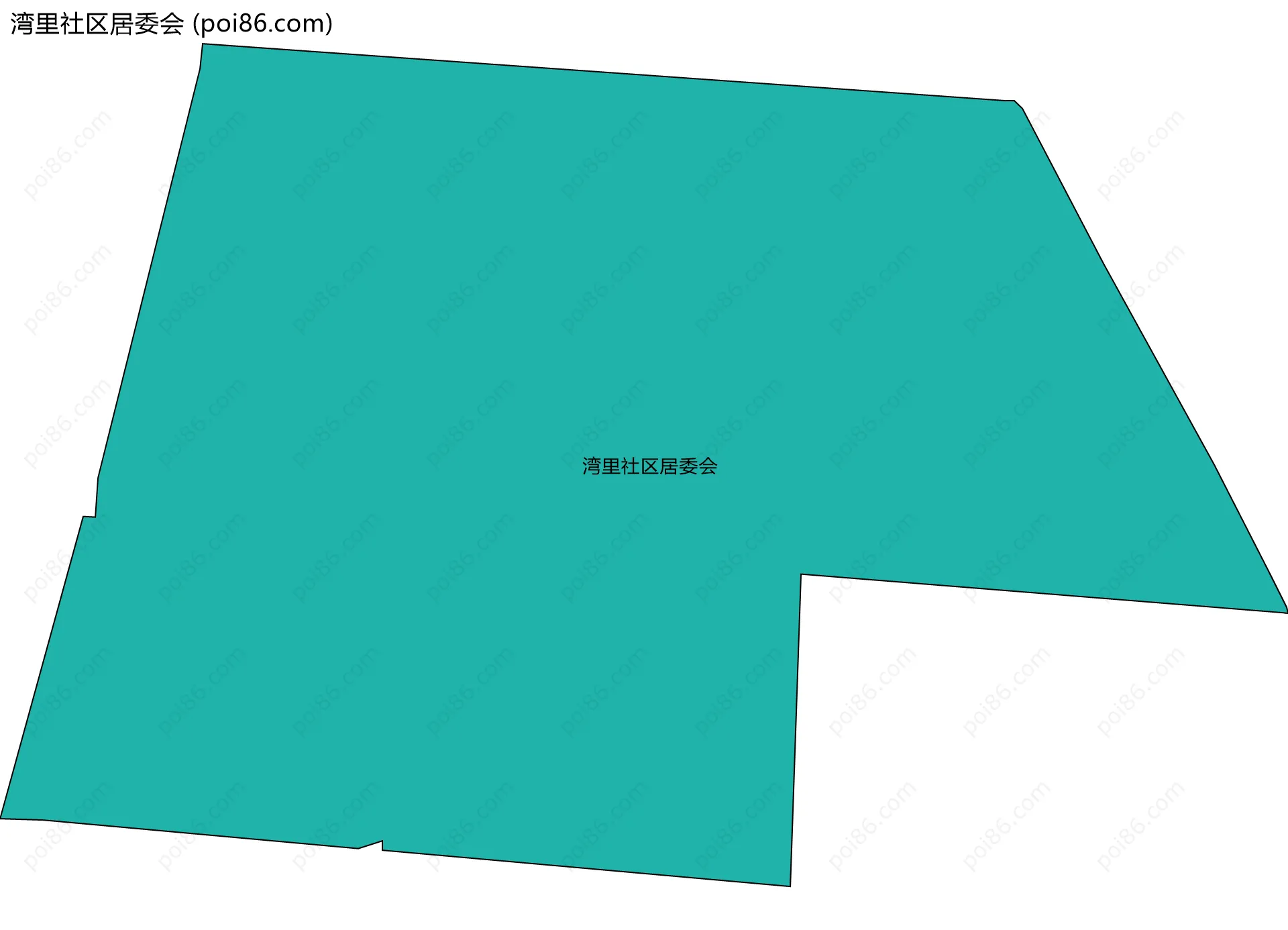 湾里社区居委会边界地图