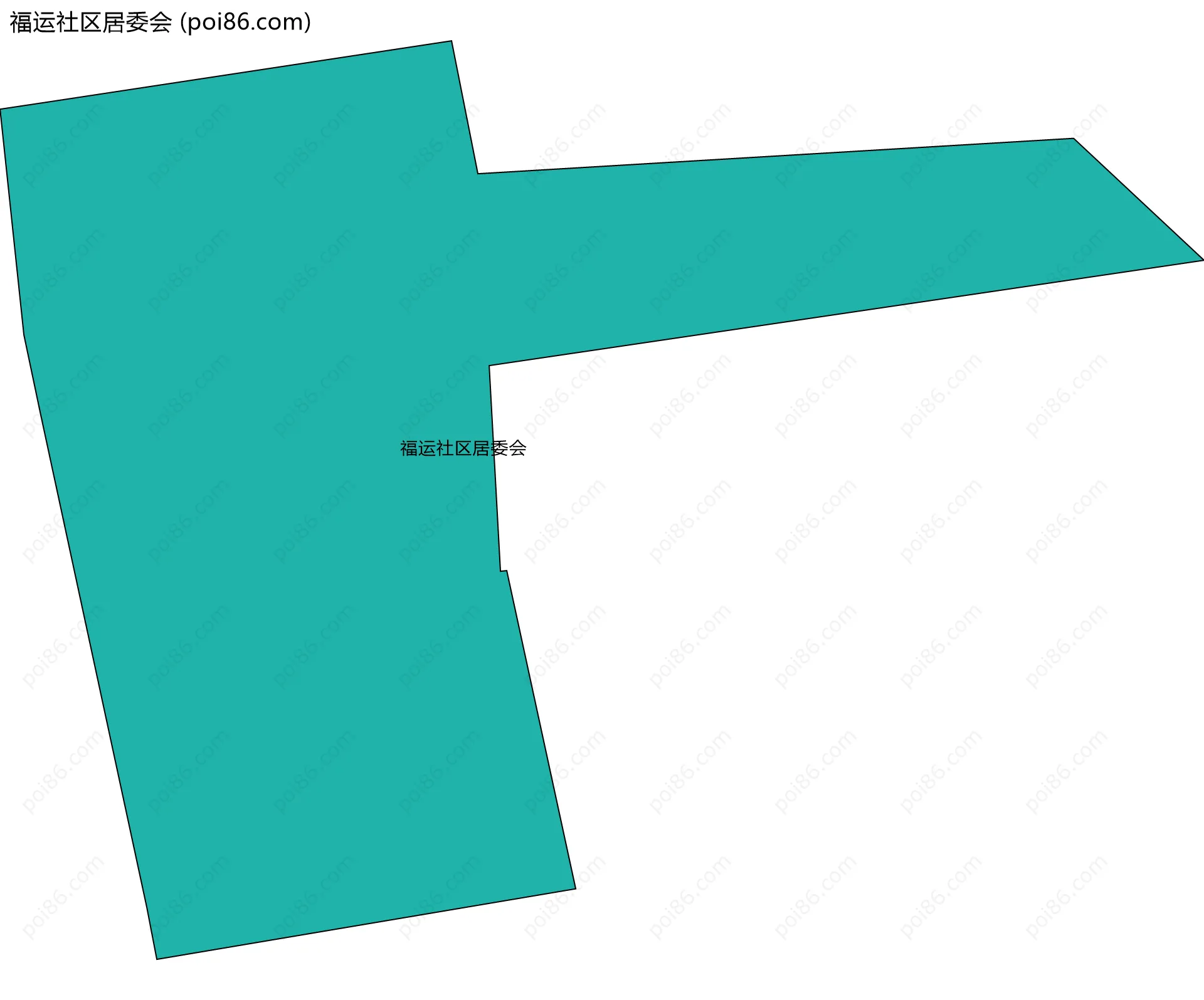 福运社区居委会边界地图