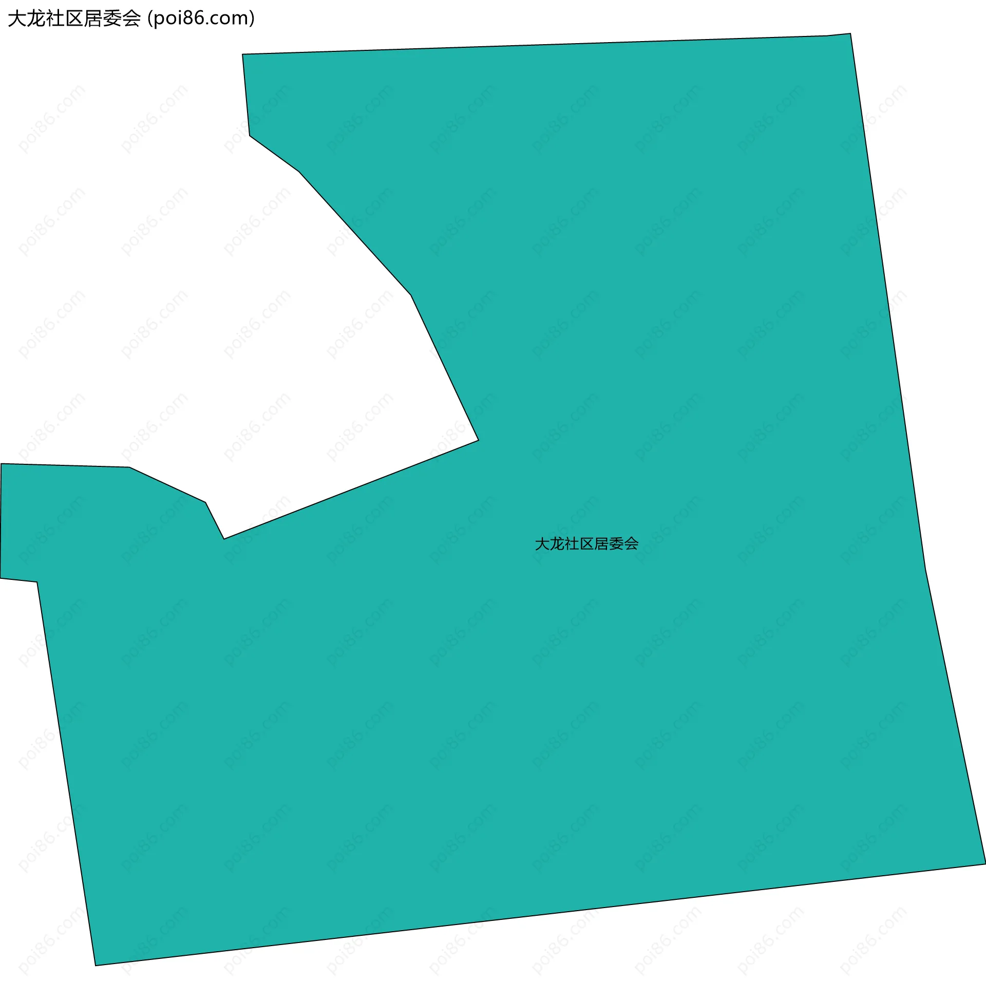 大龙社区居委会边界地图