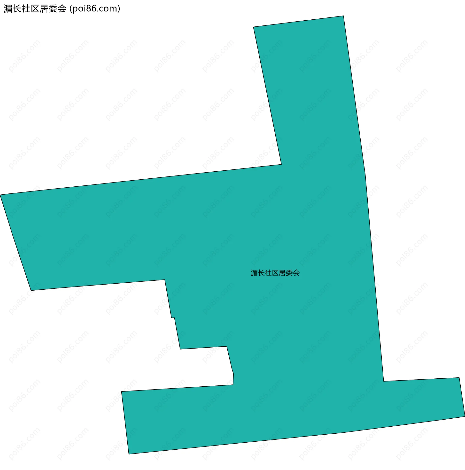 湄长社区居委会边界地图