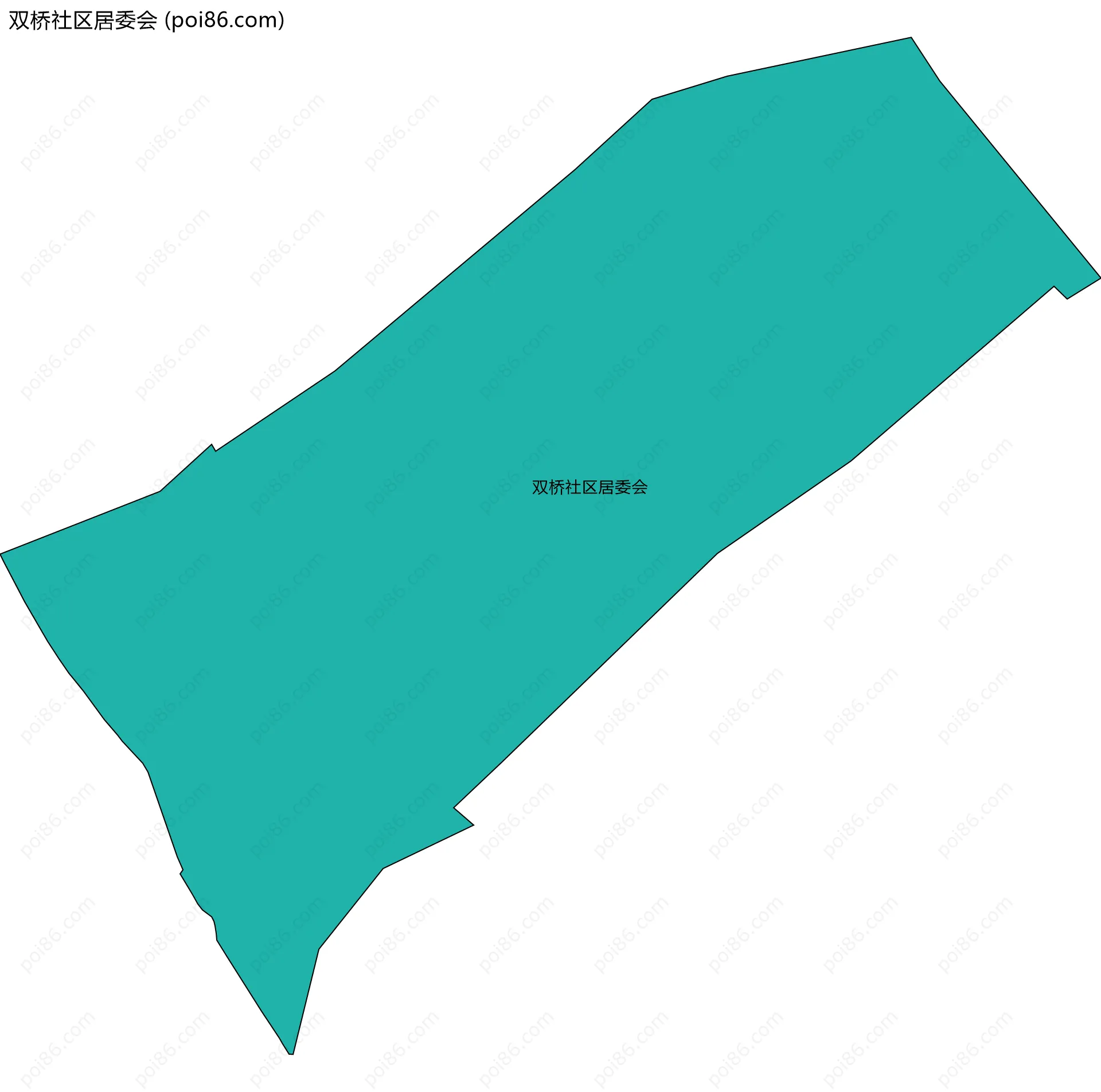 双桥社区居委会边界地图