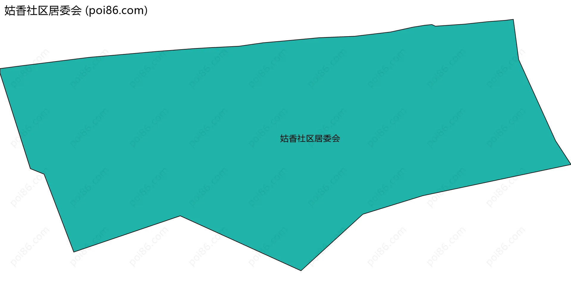 姑香社区居委会边界地图