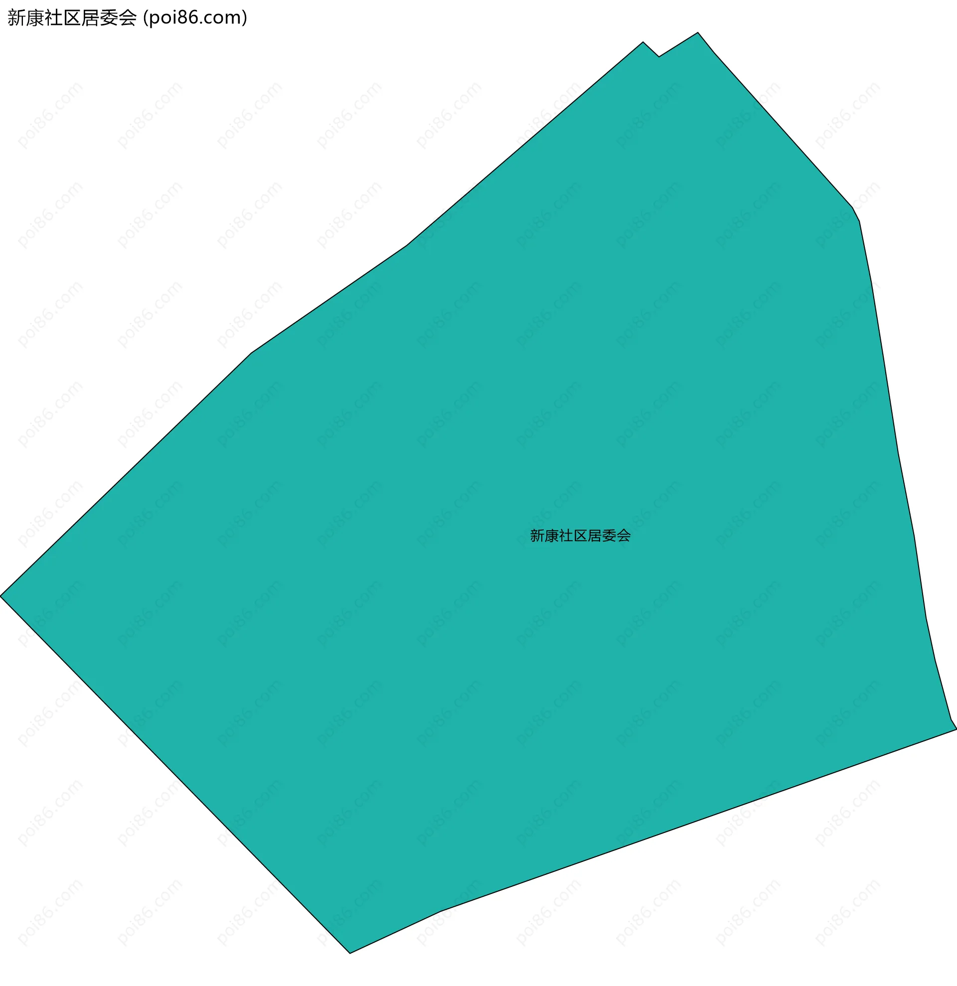 新康社区居委会边界地图