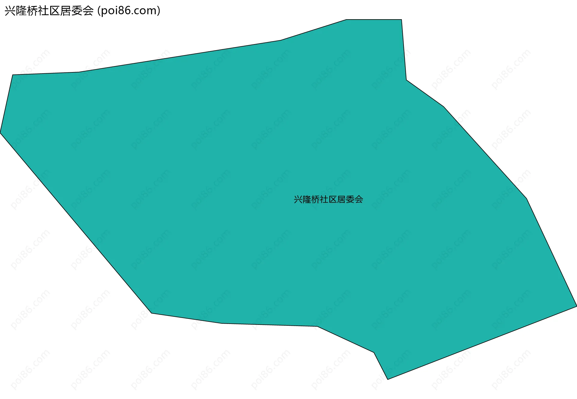 兴隆桥社区居委会边界地图