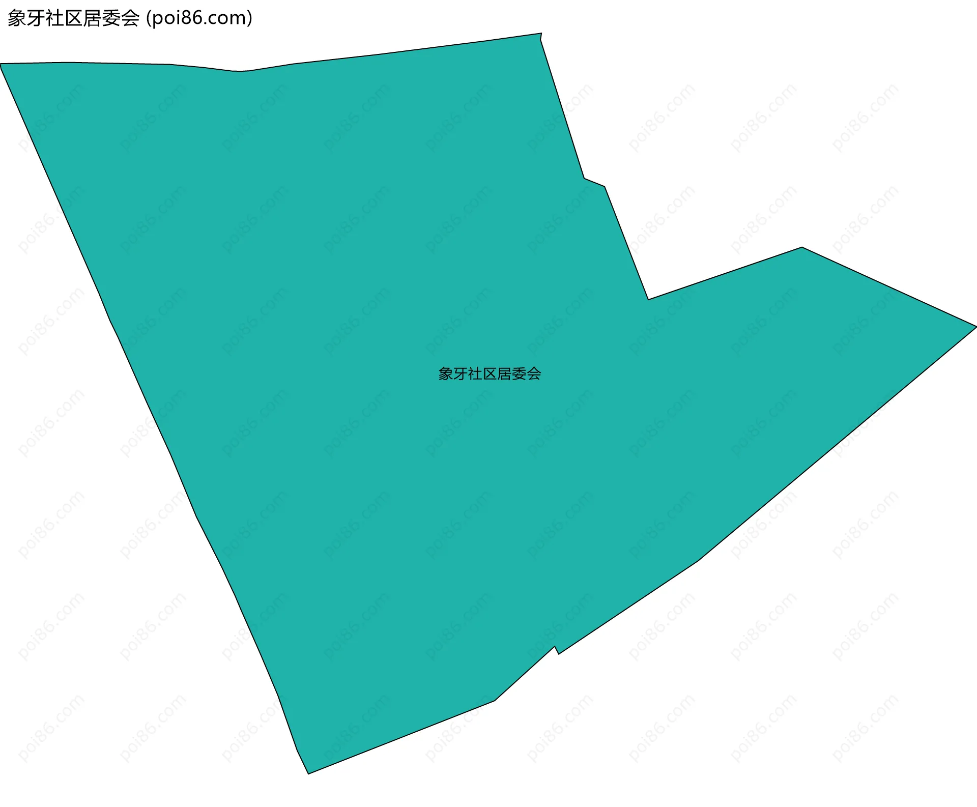 象牙社区居委会边界地图