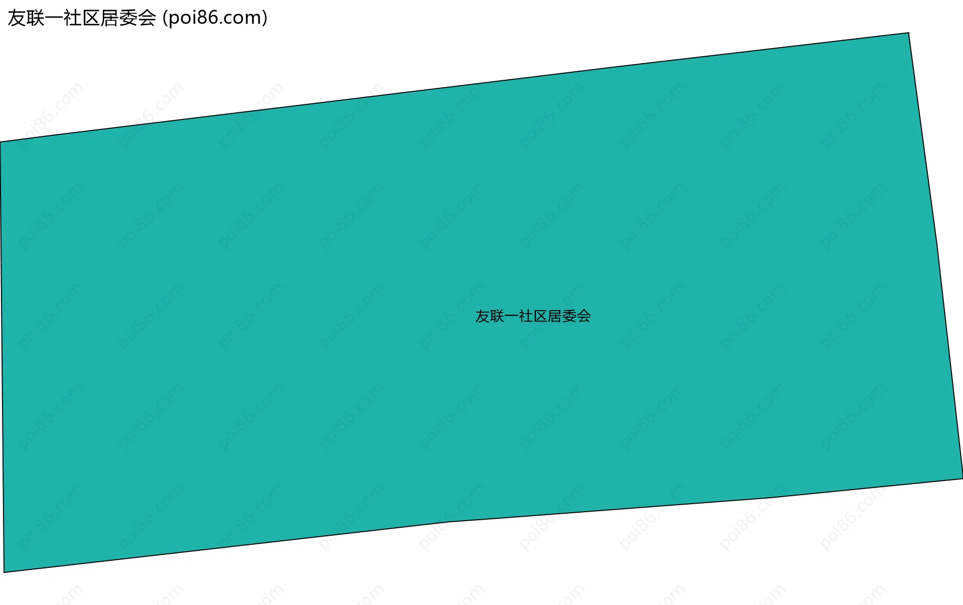 友联一社区居委会边界地图