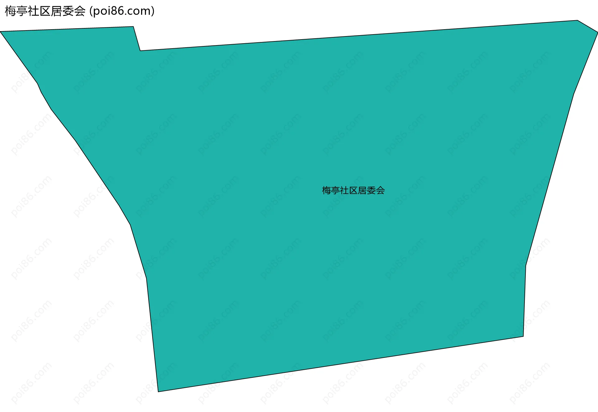 梅亭社区居委会边界地图