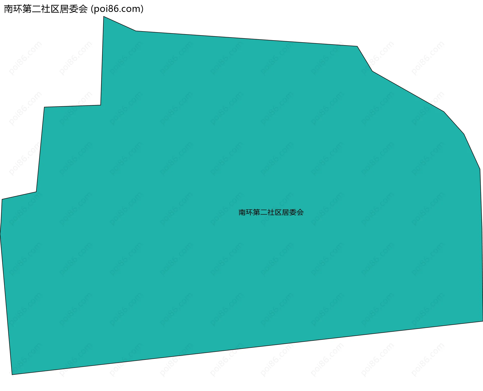 南环第二社区居委会边界地图
