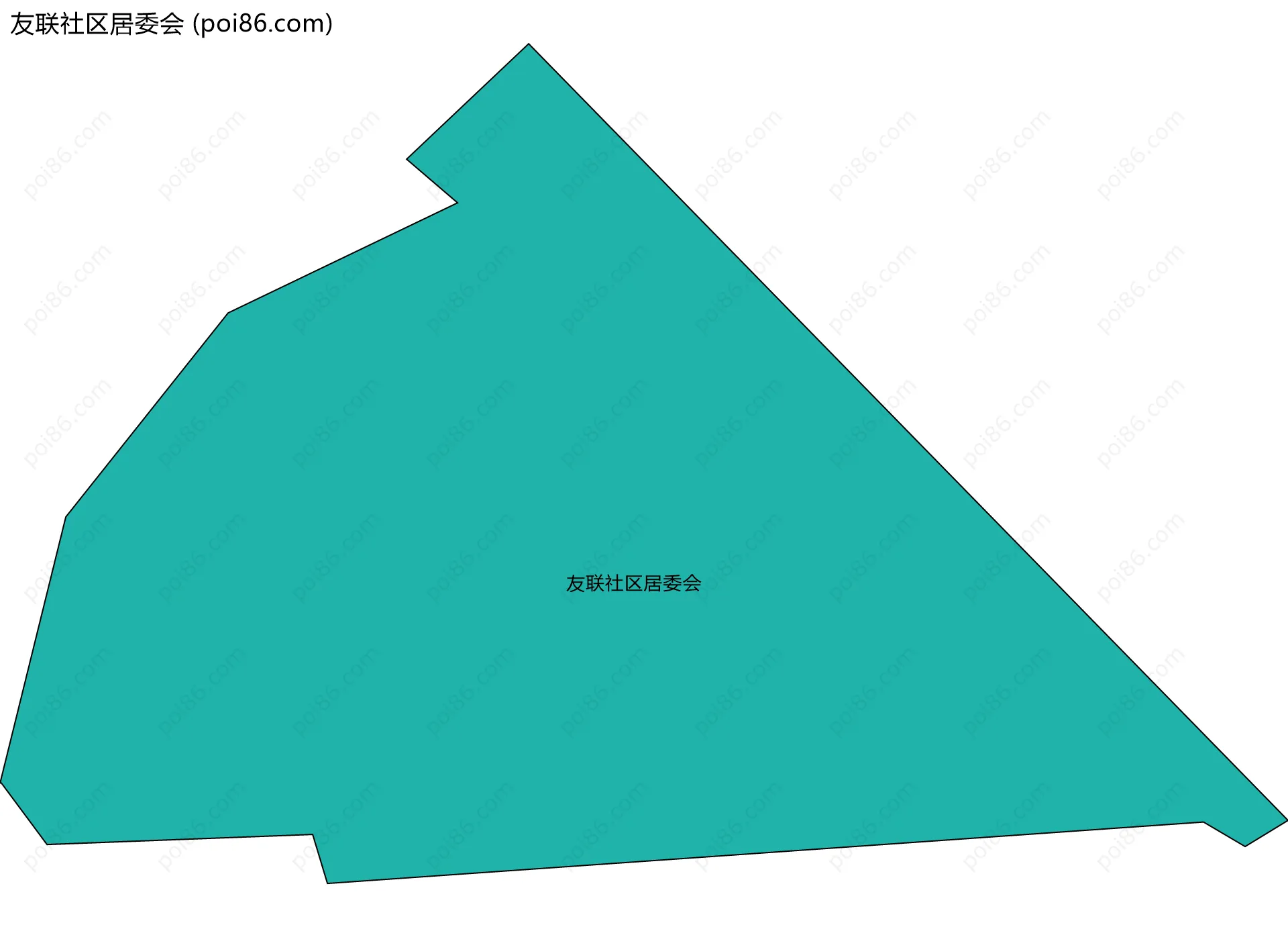 友联社区居委会边界地图