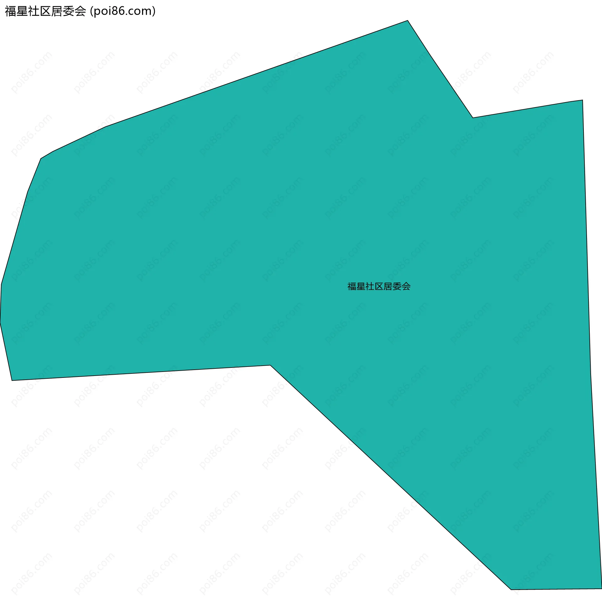 福星社区居委会边界地图
