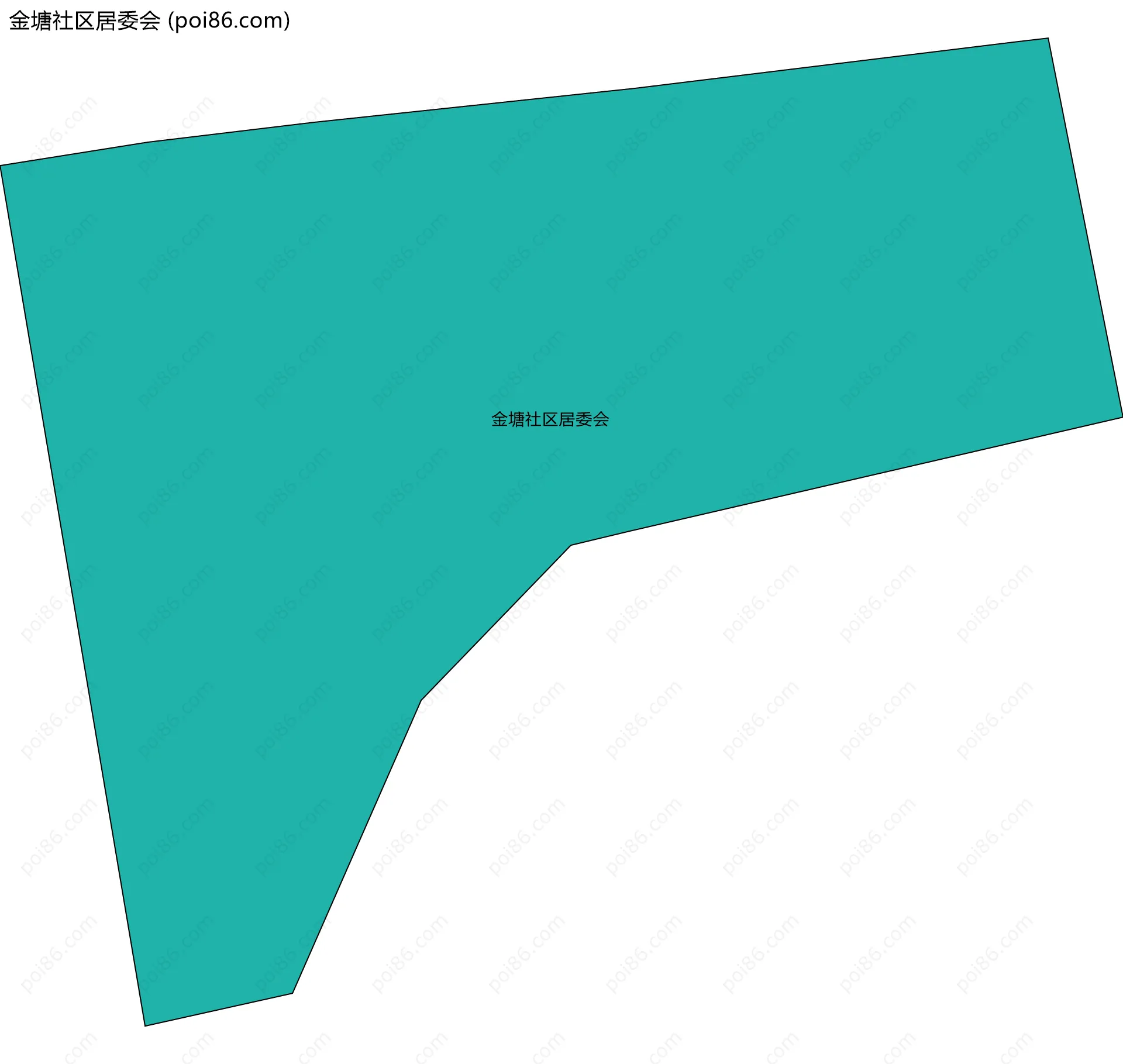 金塘社区居委会边界地图