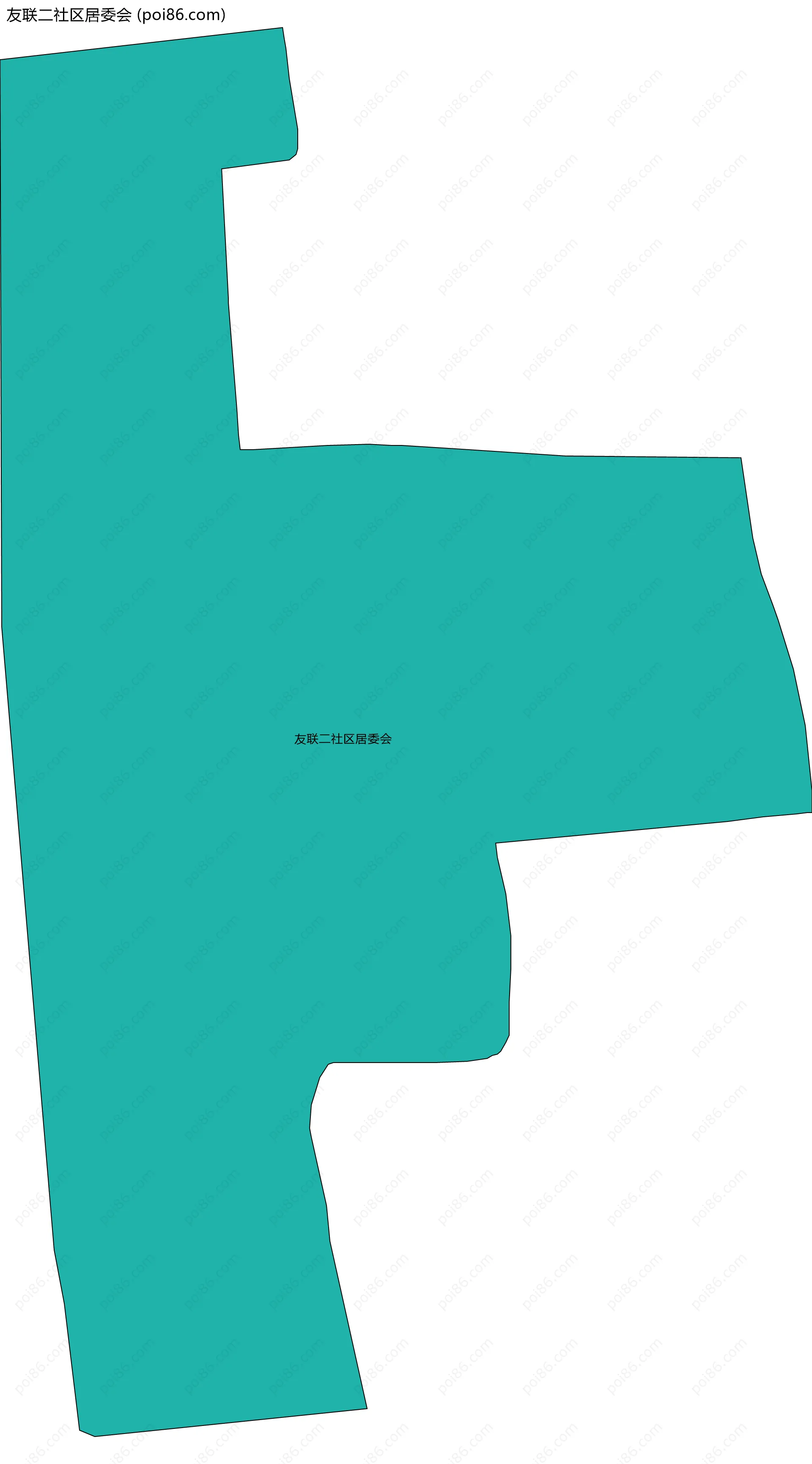 友联二社区居委会边界地图