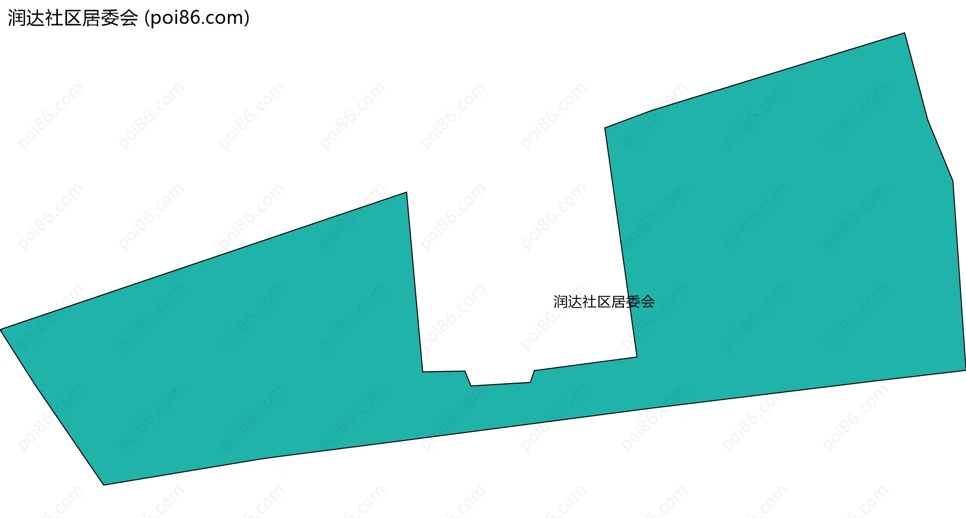 润达社区居委会边界地图