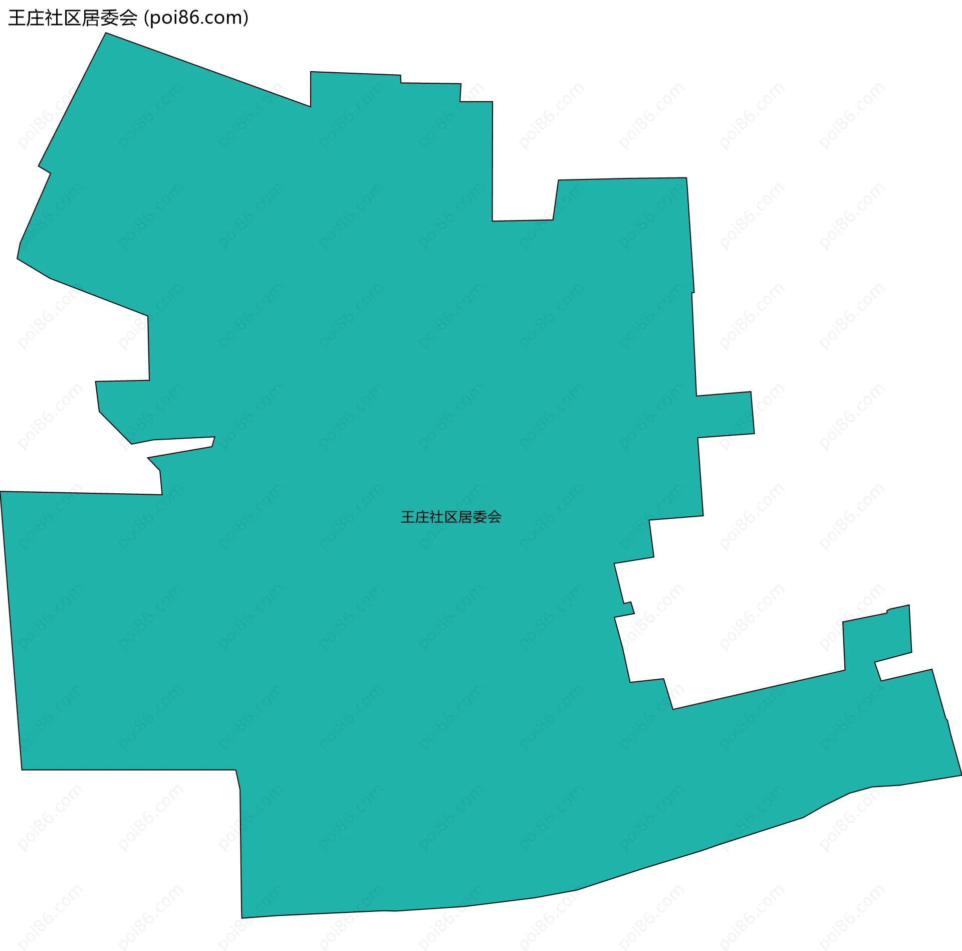 王庄社区居委会边界地图