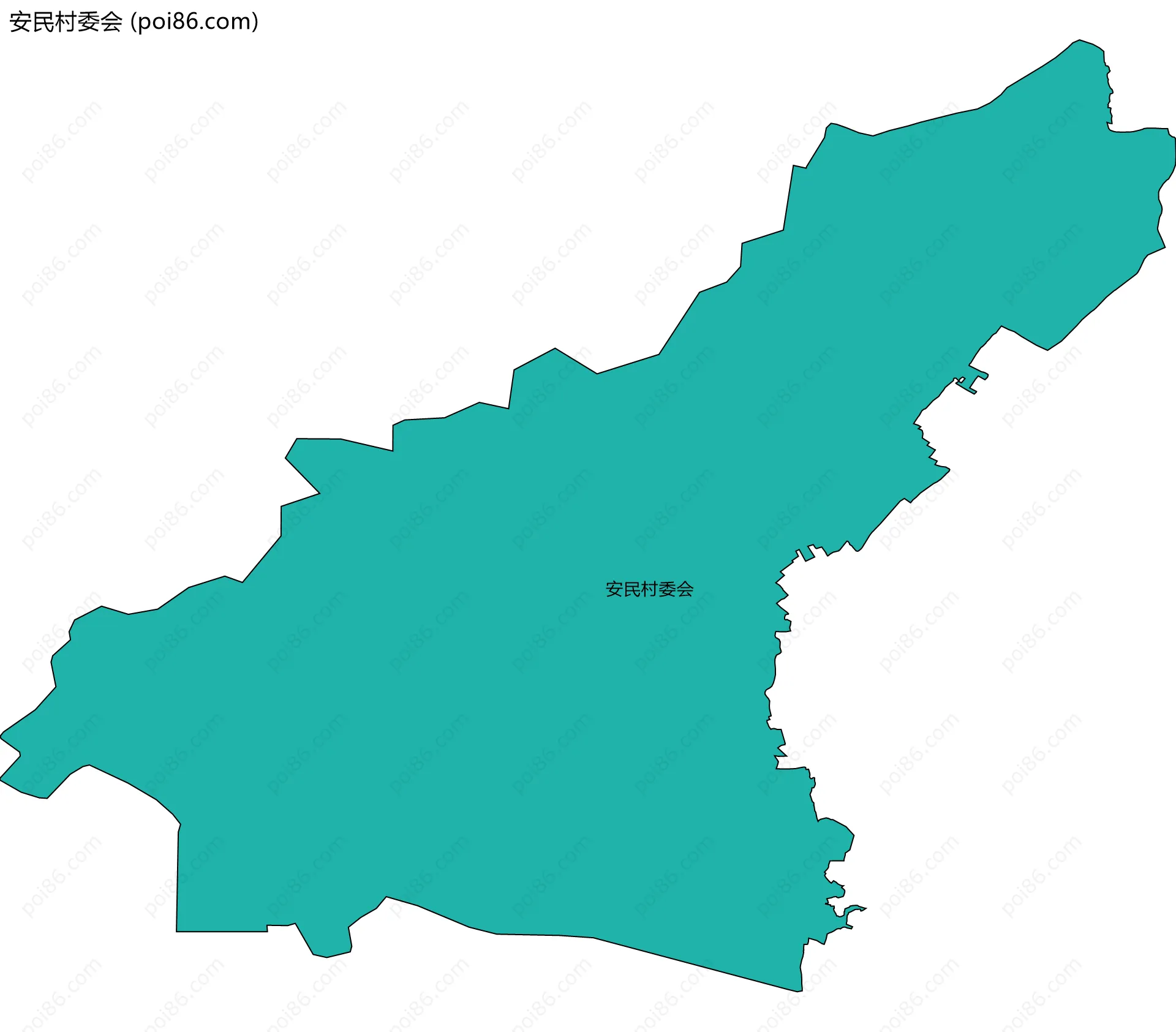 安民村委会边界地图