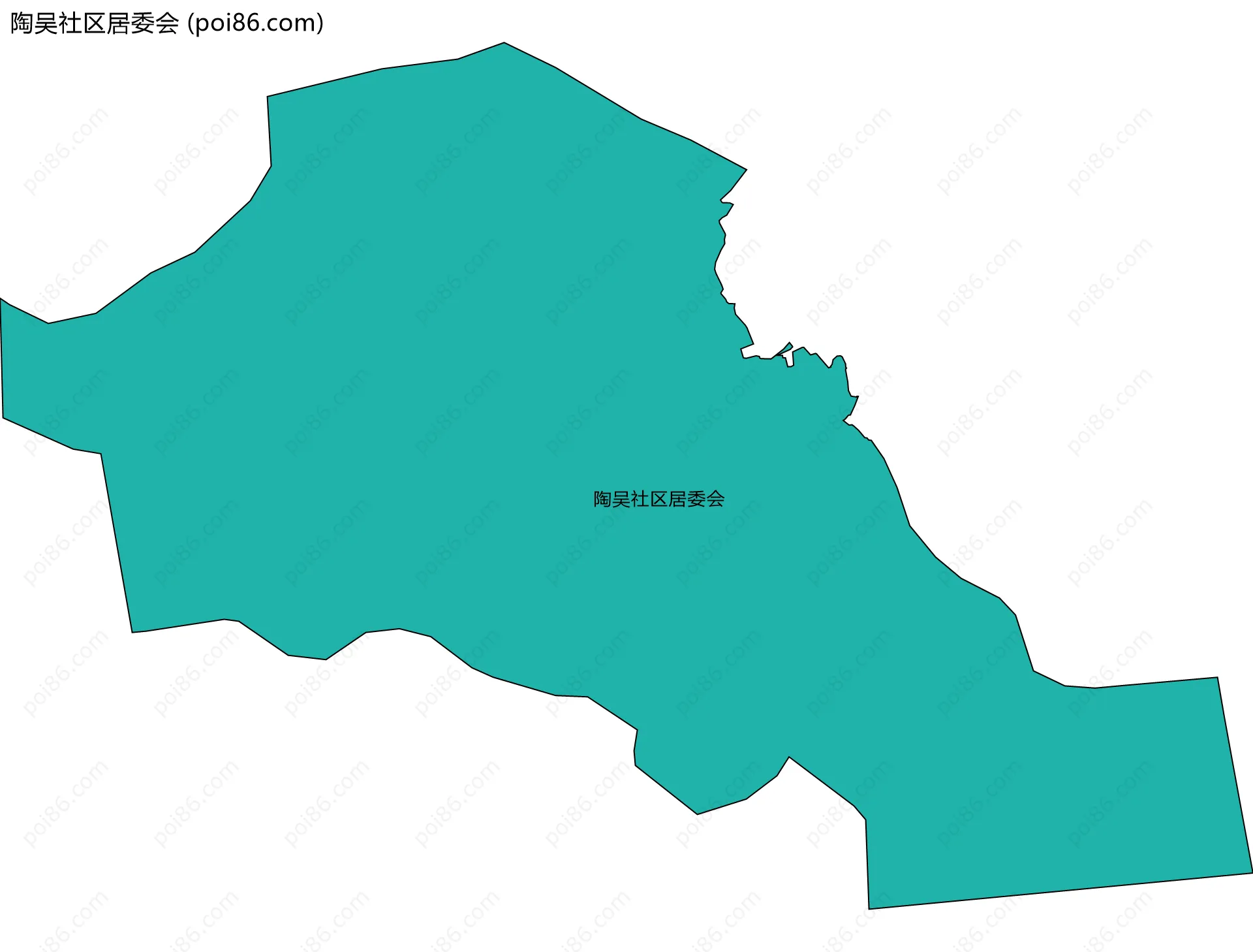 陶吴社区居委会边界地图