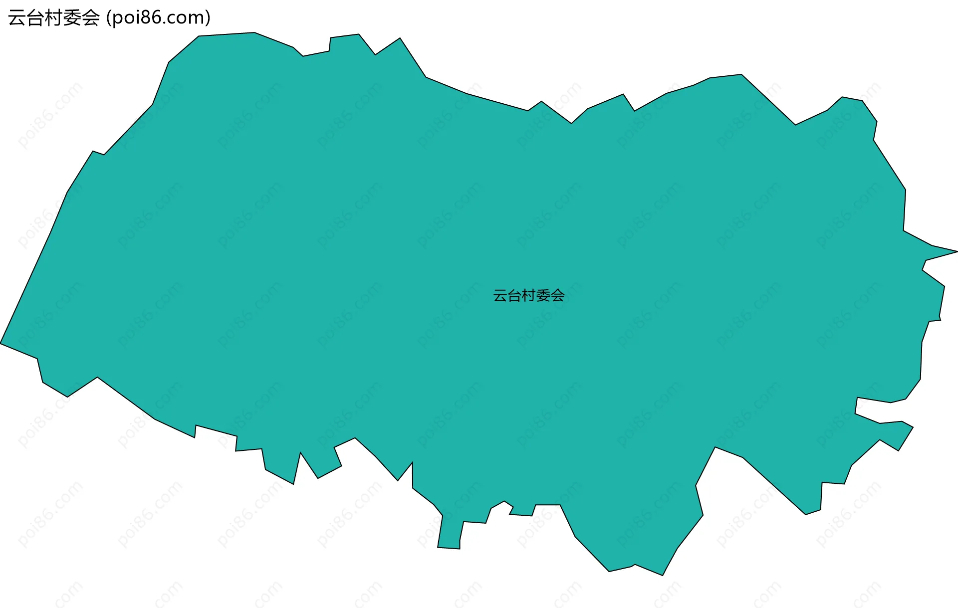 云台村委会边界地图
