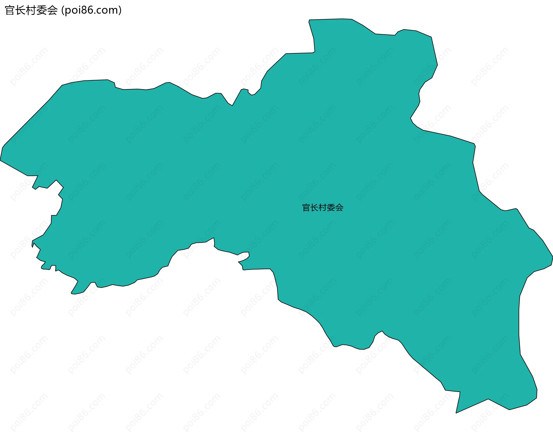 官长村委会边界地图