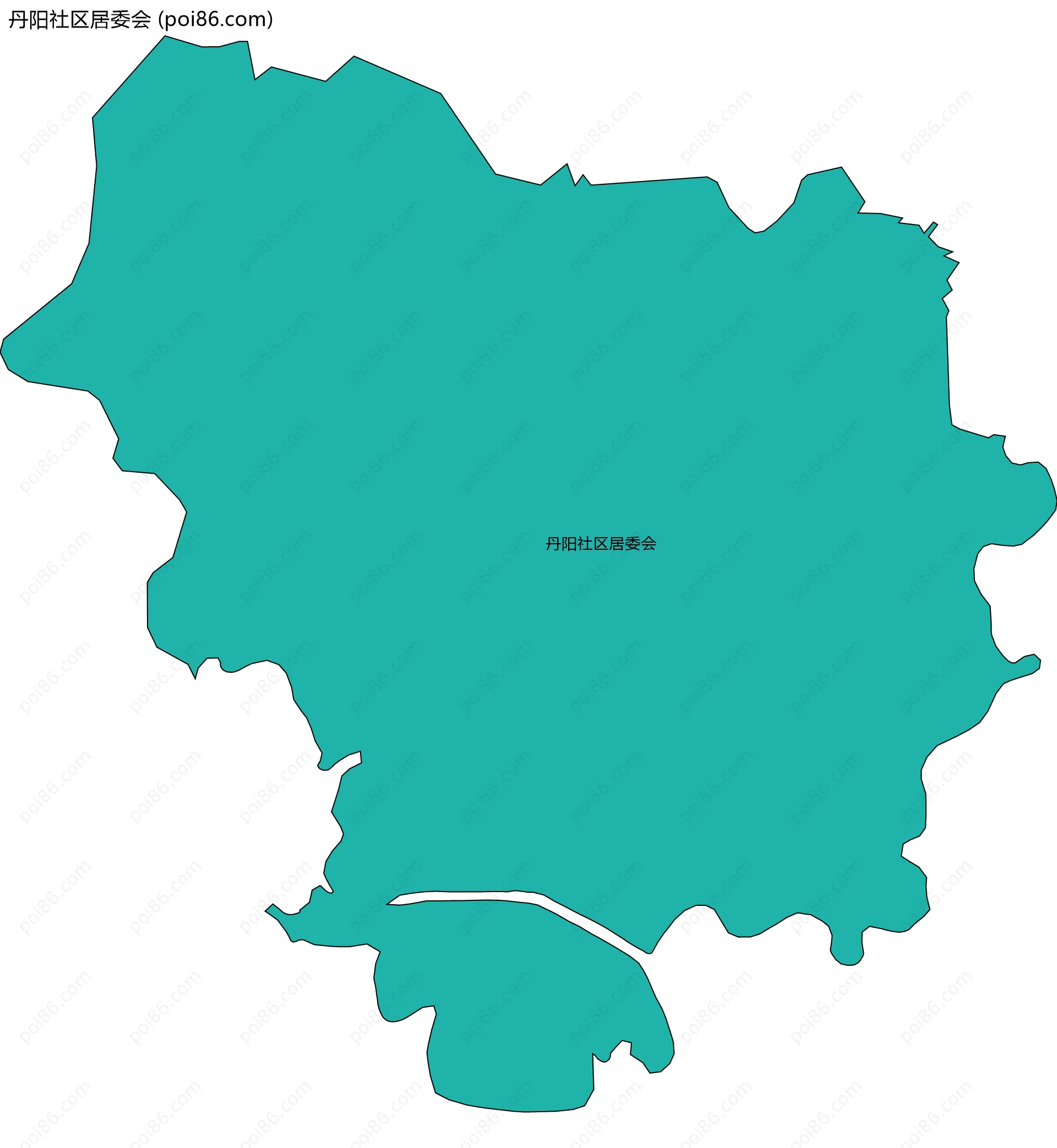 丹阳社区居委会边界地图